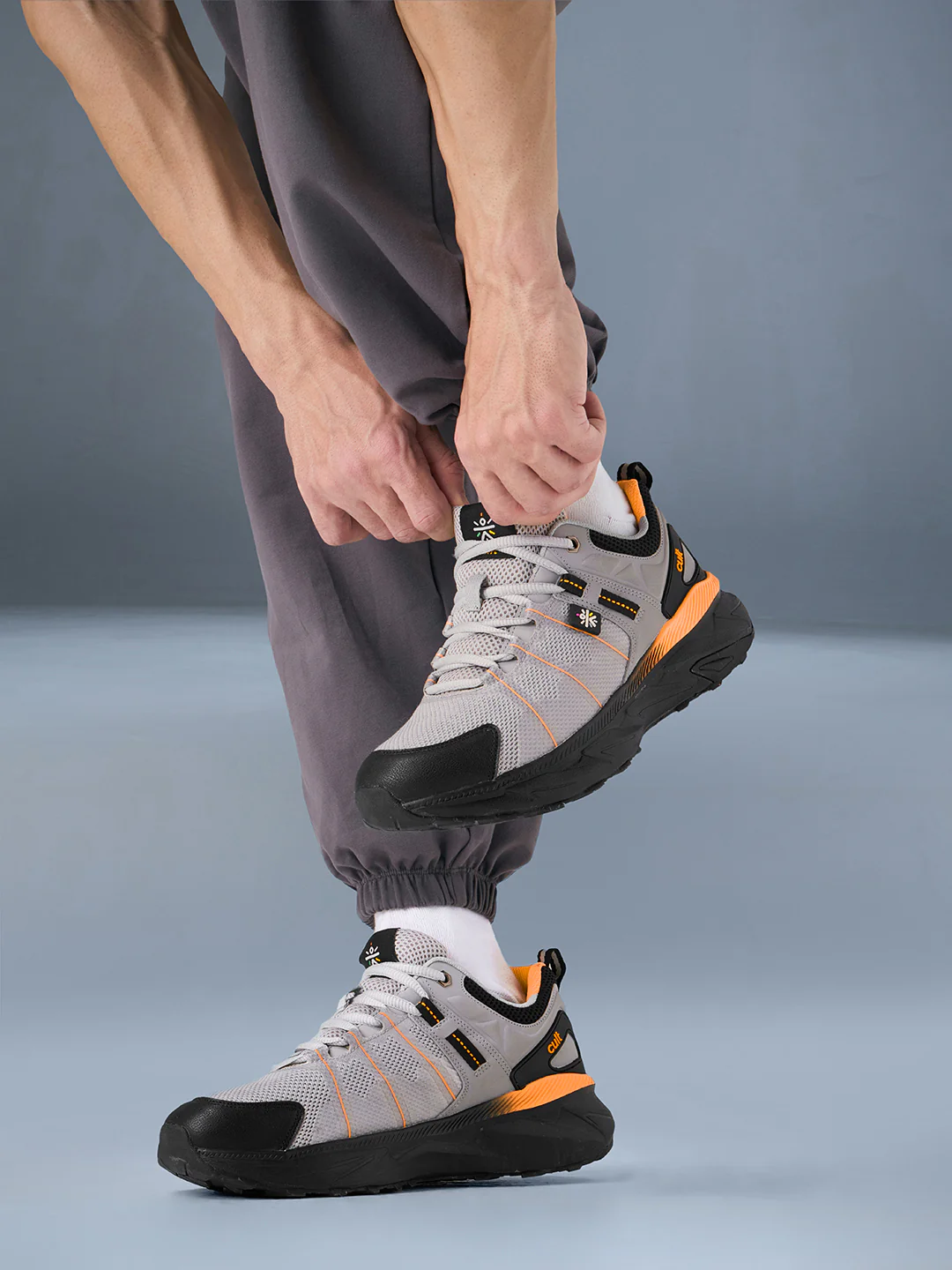 cult Men's TurboTrail Outdoor Shoes - L.Grey/Black - Image 2