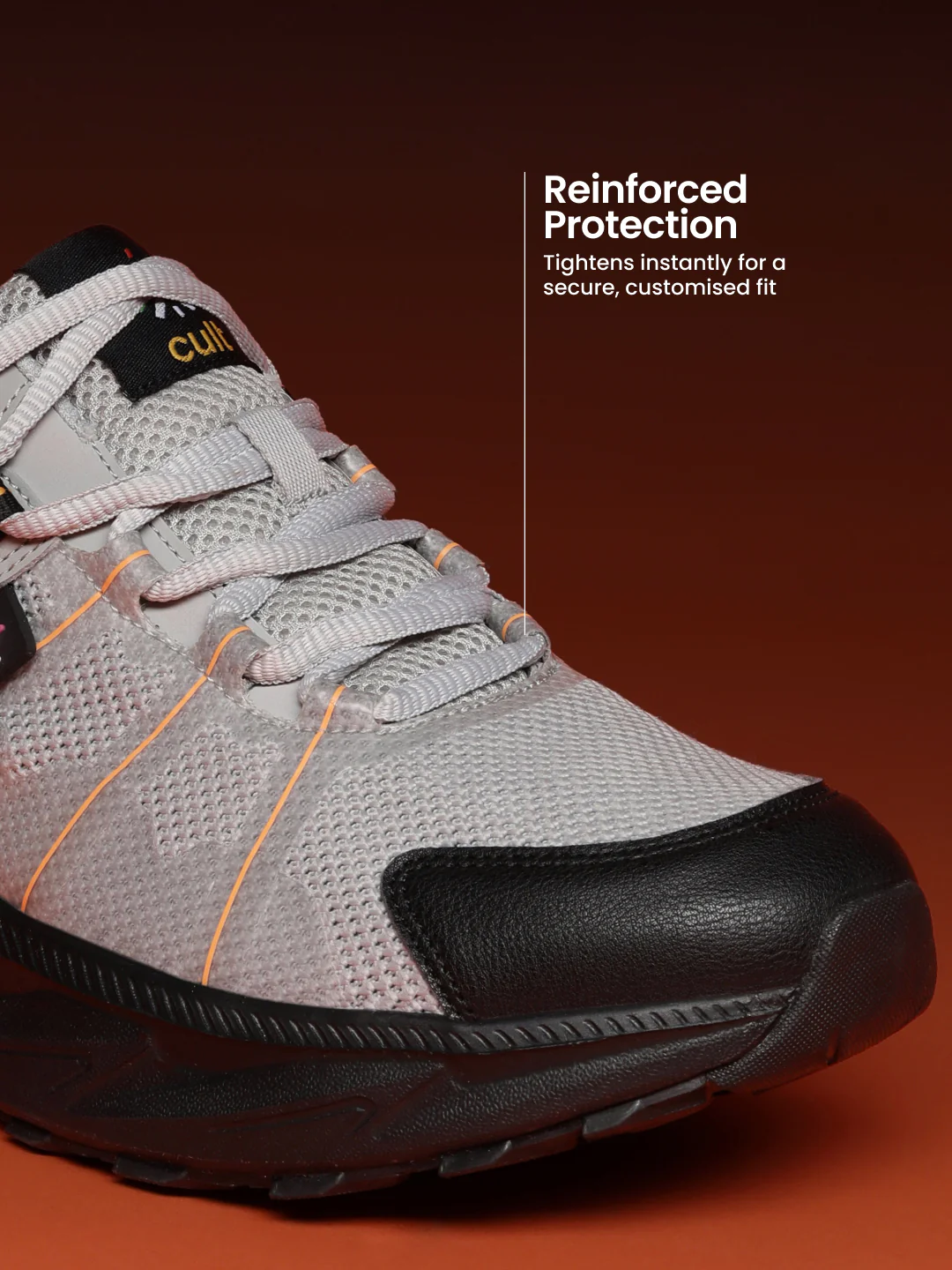 cult Men's TurboTrail Outdoor Shoes - L.Grey/Black - Image 5