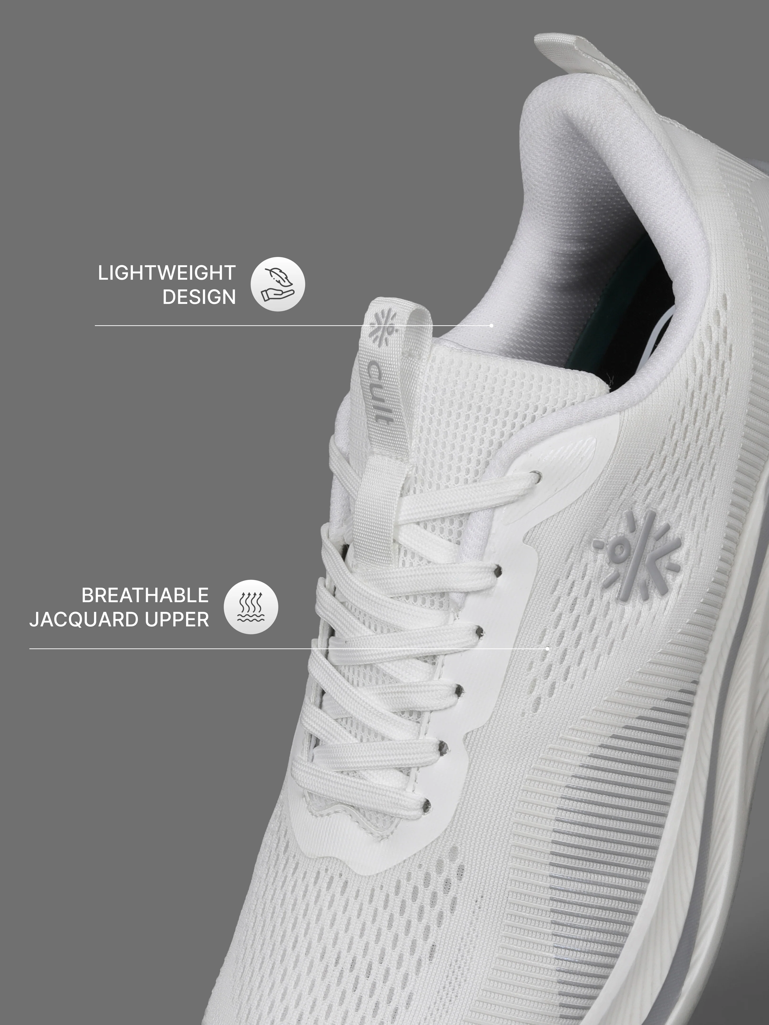 cult Men's Typhon Running Shoes - White - Image 4
