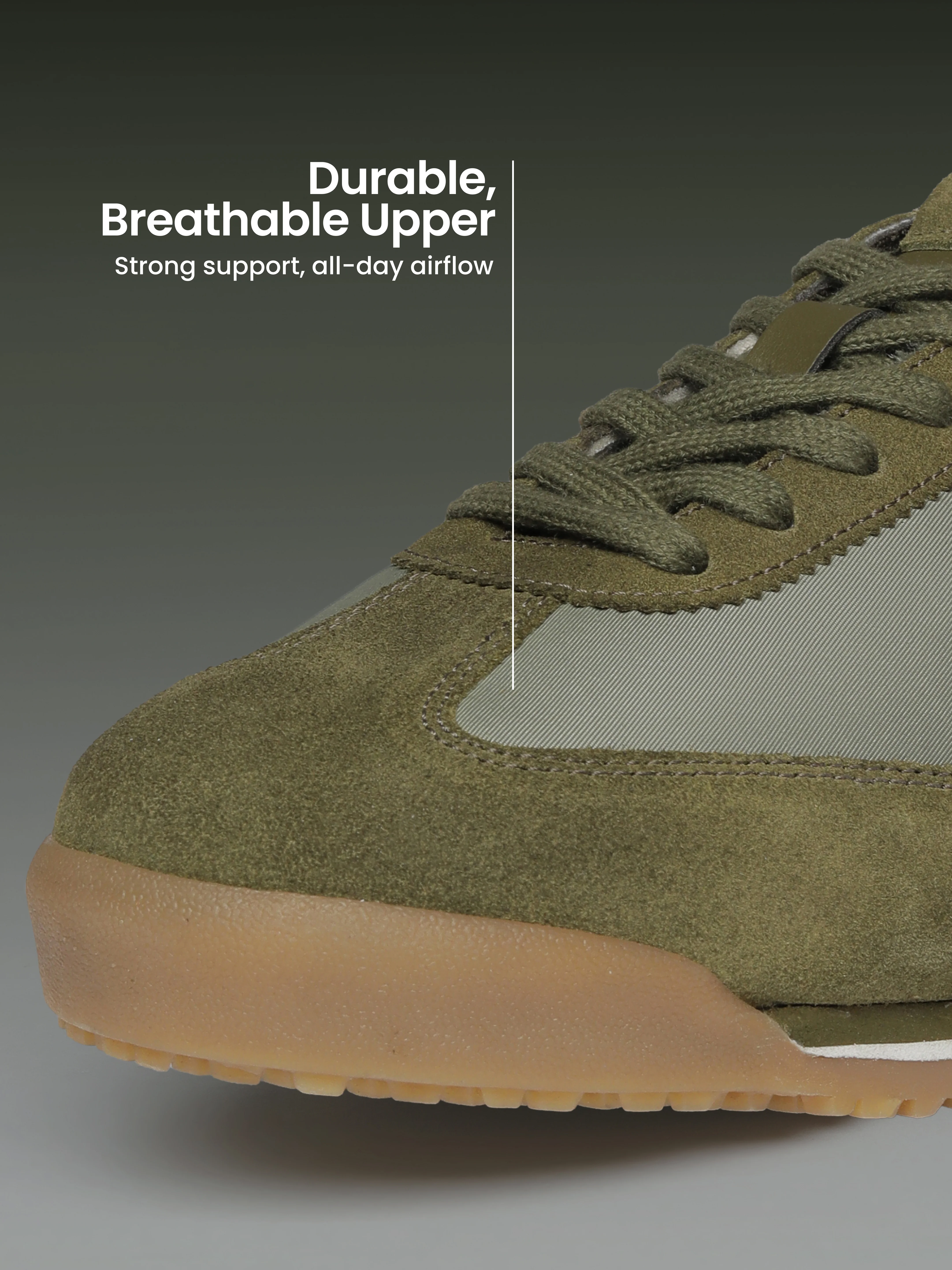 cult Men's UrbanEdge Sneakers - Sage Green/White - Image 4