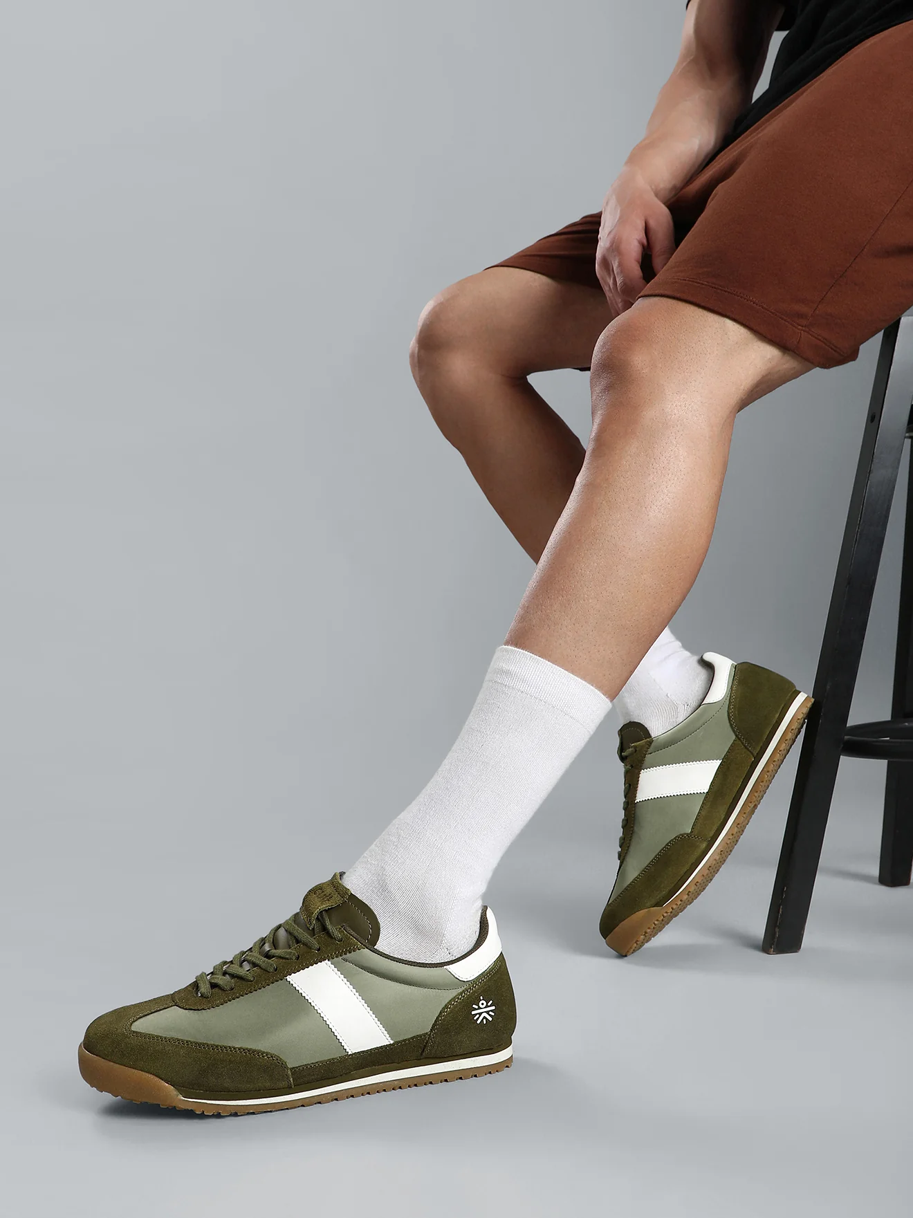 cult Men's UrbanEdge Sneakers - Sage Green/White - Image 6