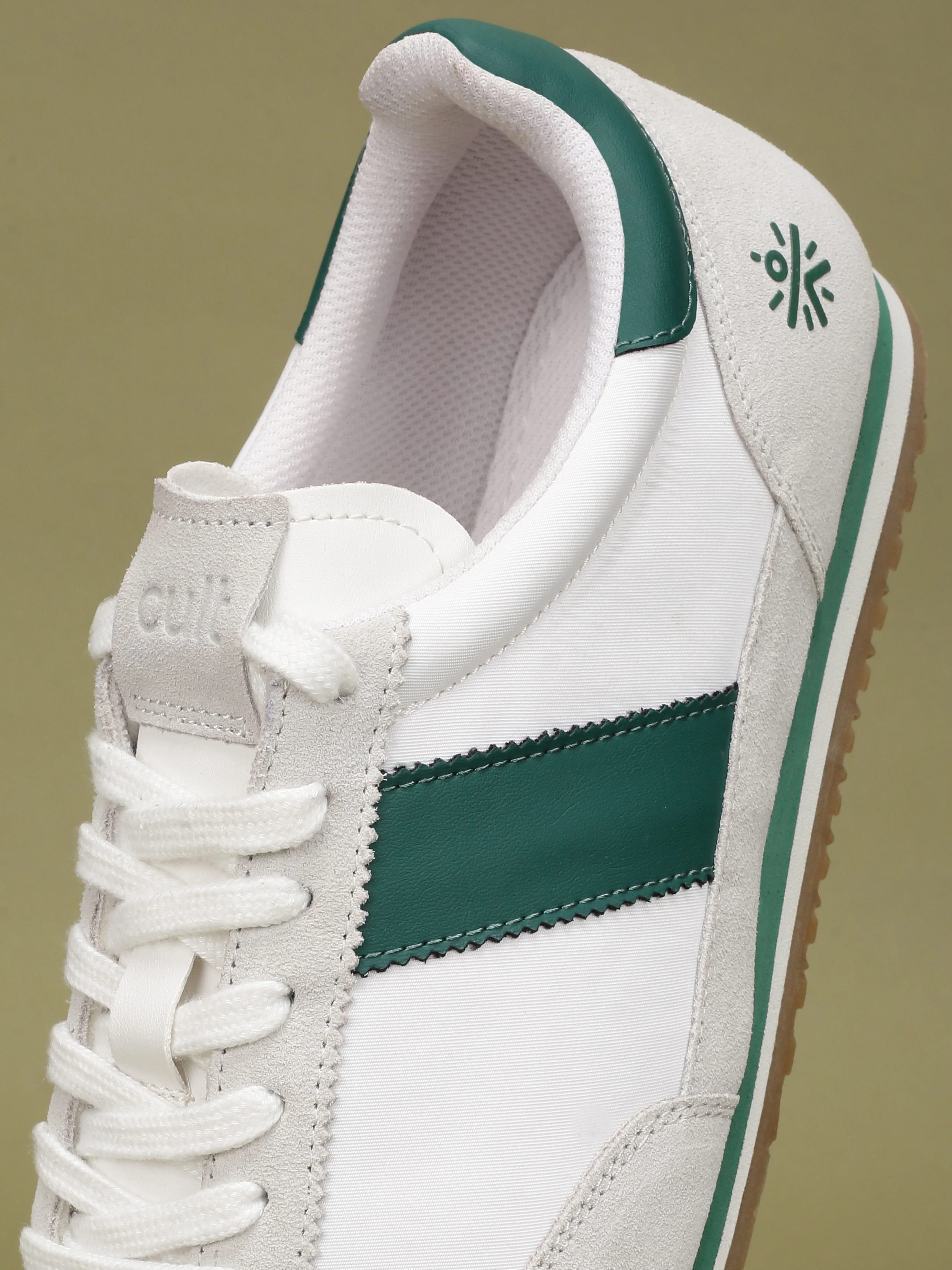 cult Men's UrbanEdge Sneakers - White/Green - Image 10