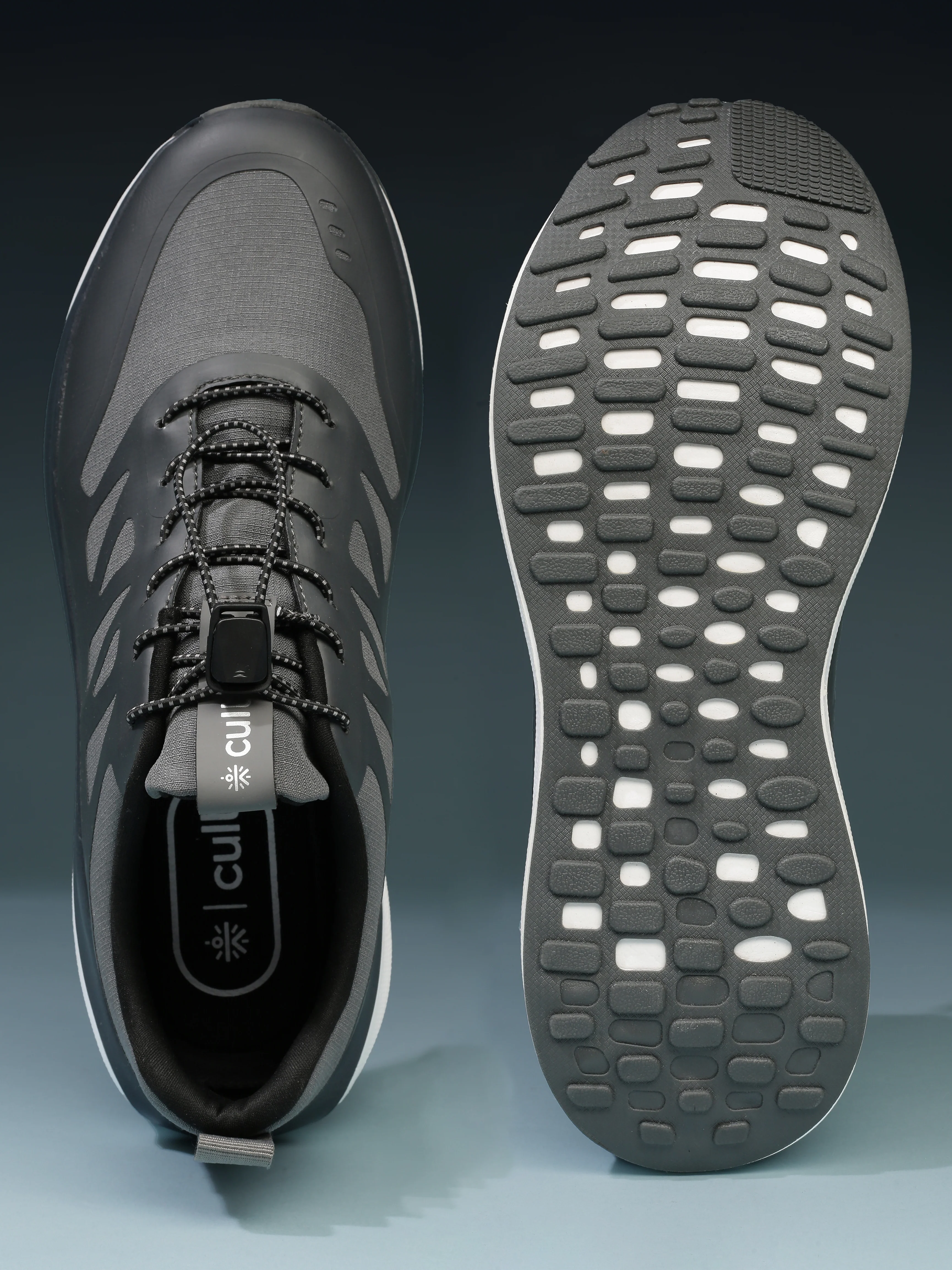 cult Men's Vaydr Running Shoes - D.Grey/L.Grey - Image 9