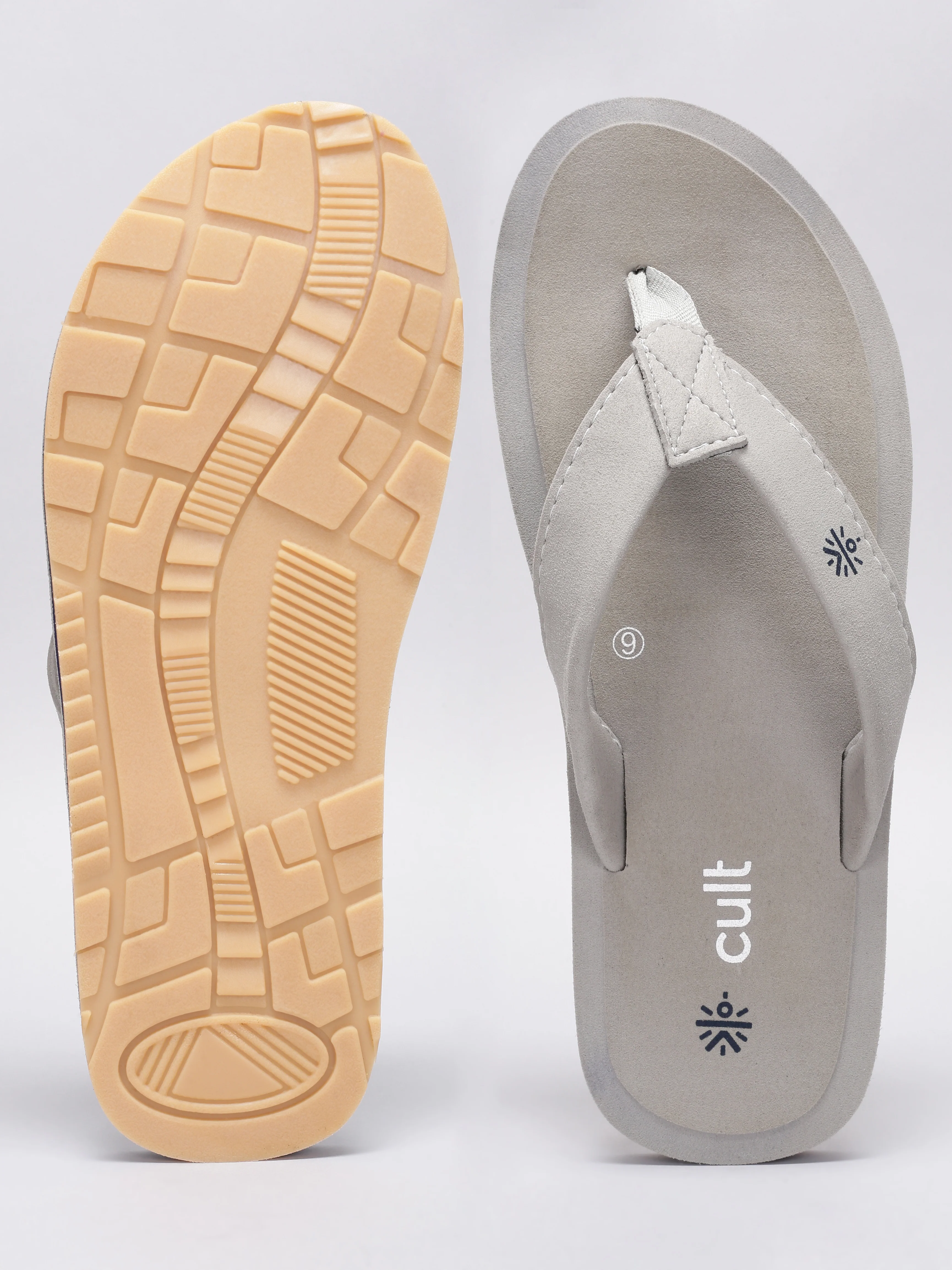 cult Men's Vetra Flip Flops - Grey - Image 6