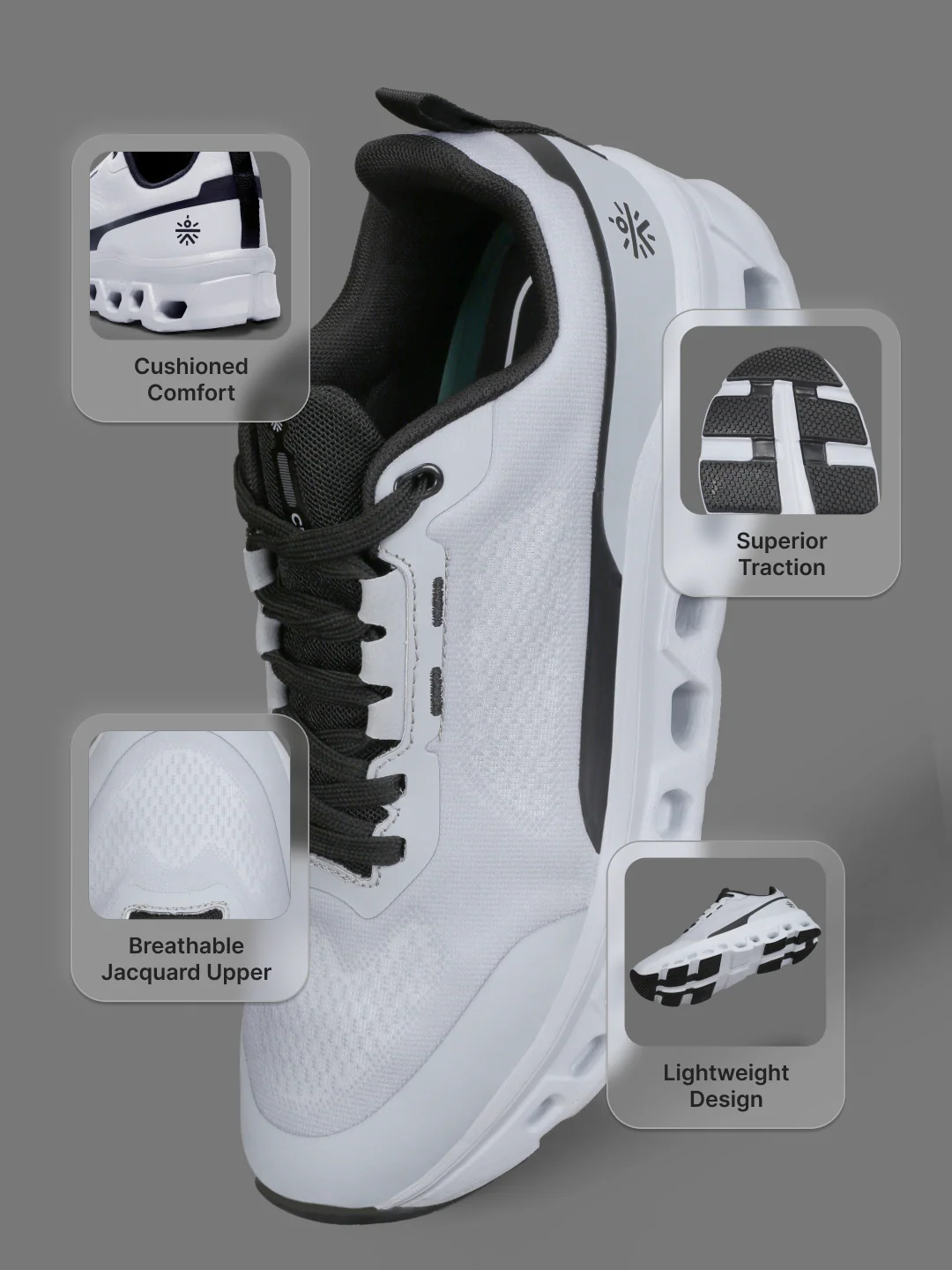 cult Men's Vortex Sneaker Shoes - L.Grey - Image 5