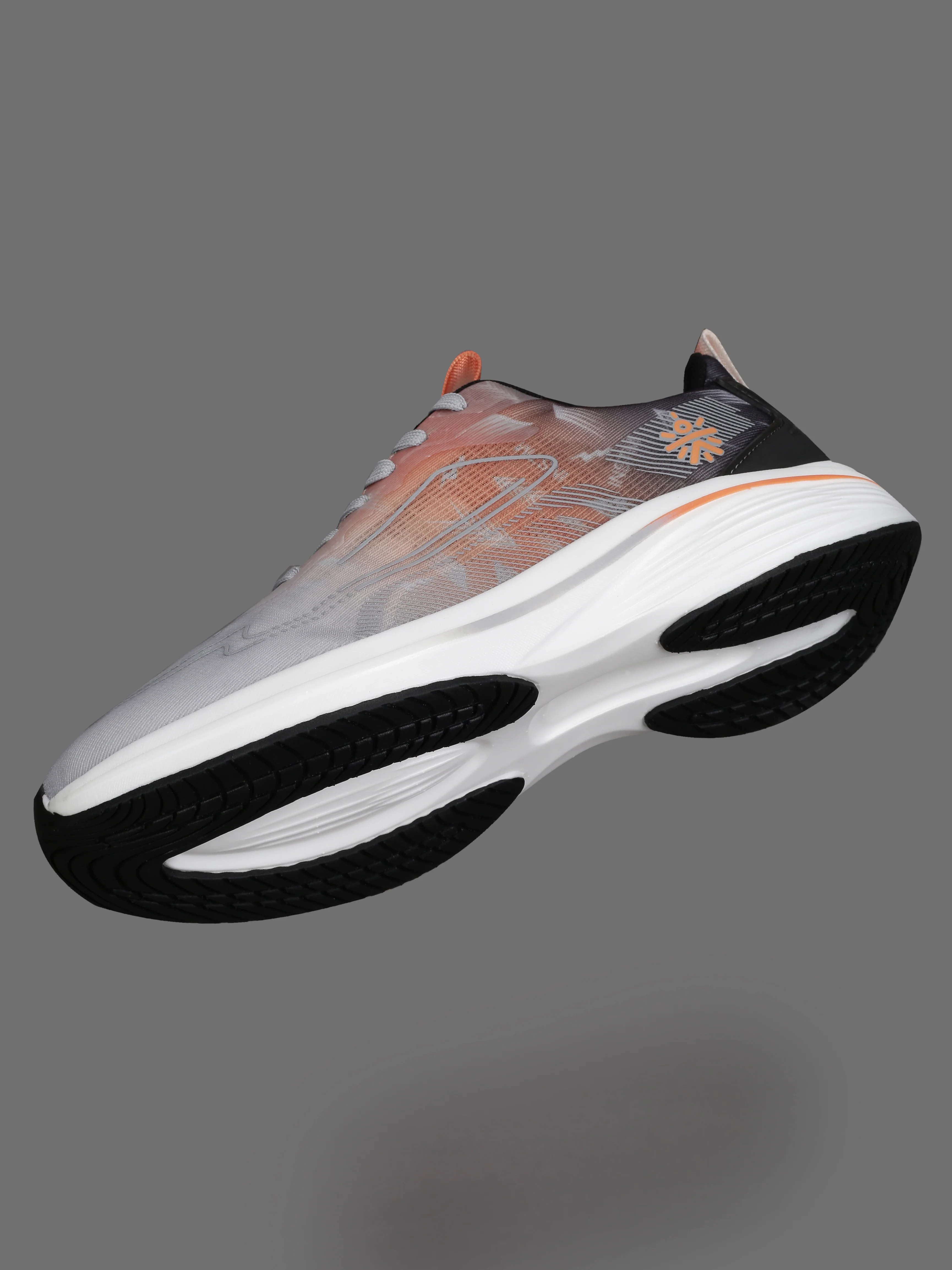 cult Men's Xypher Running Shoes - D.Grey/Orange - Image 13