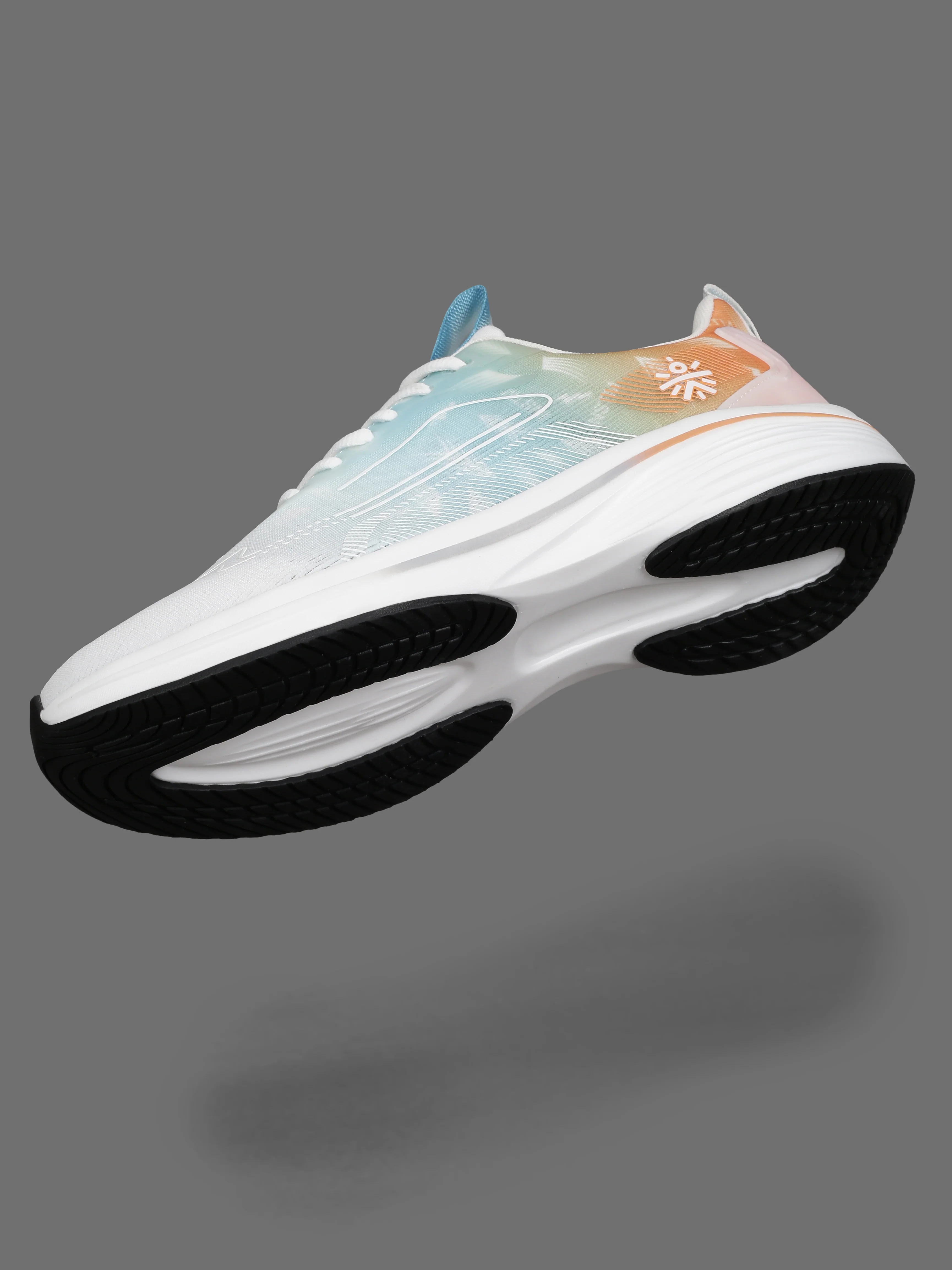 cult Men's Xypher Running Shoes - White/Orange - Image 13