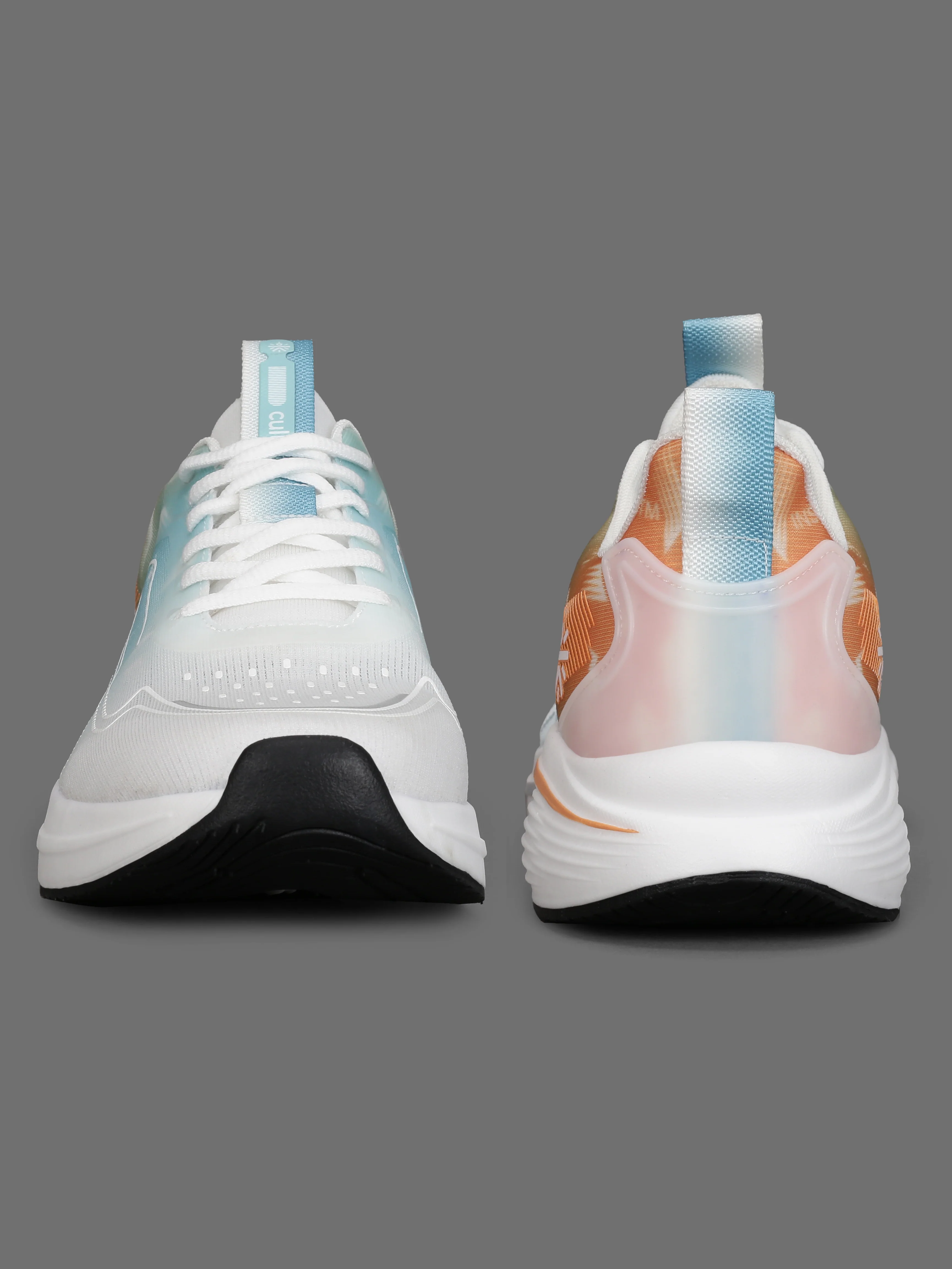 cult Men's Xypher Running Shoes - White/Orange - Image 7