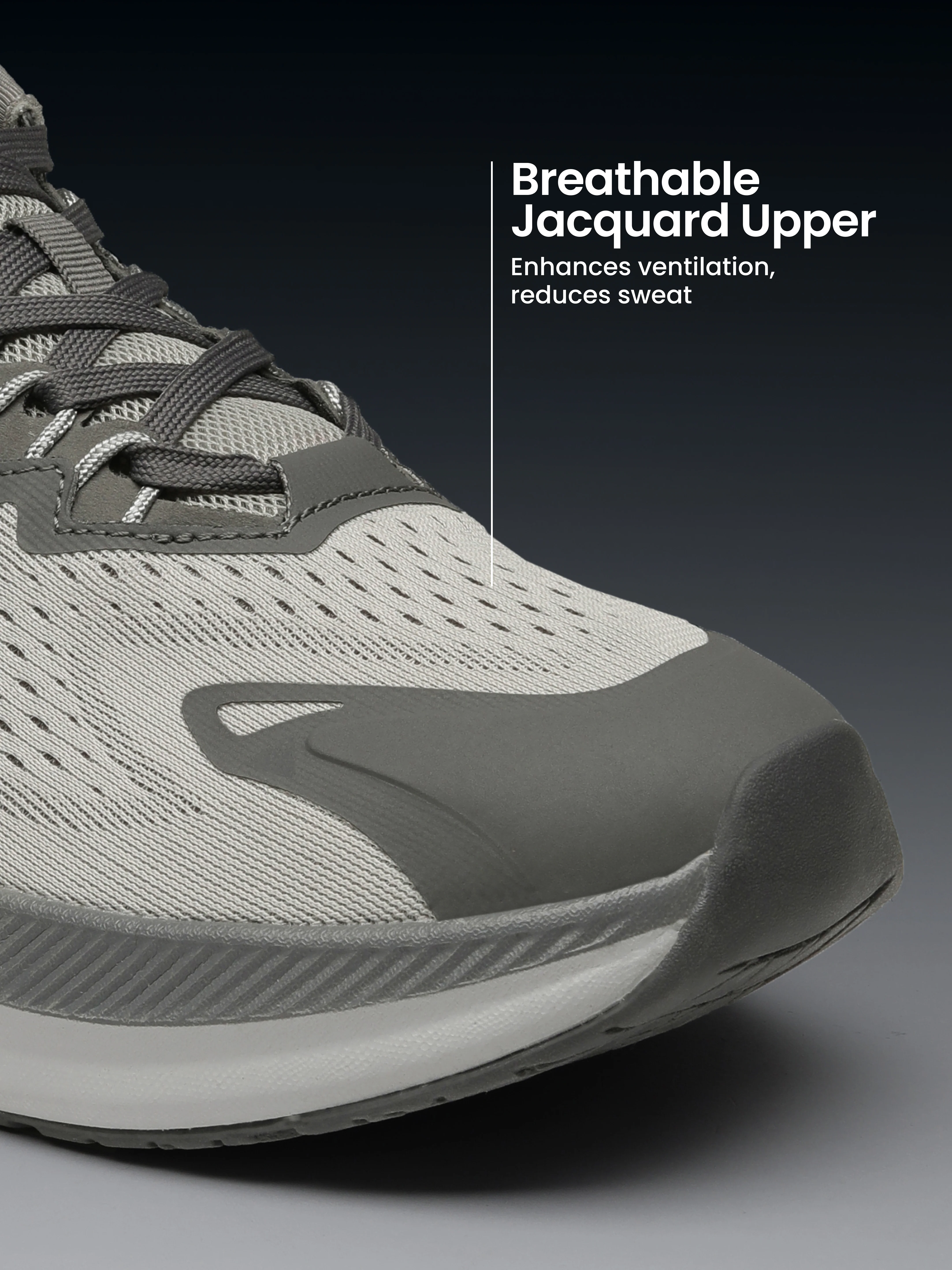 cult Men's Zeon Running Shoes - Grey - Image 4