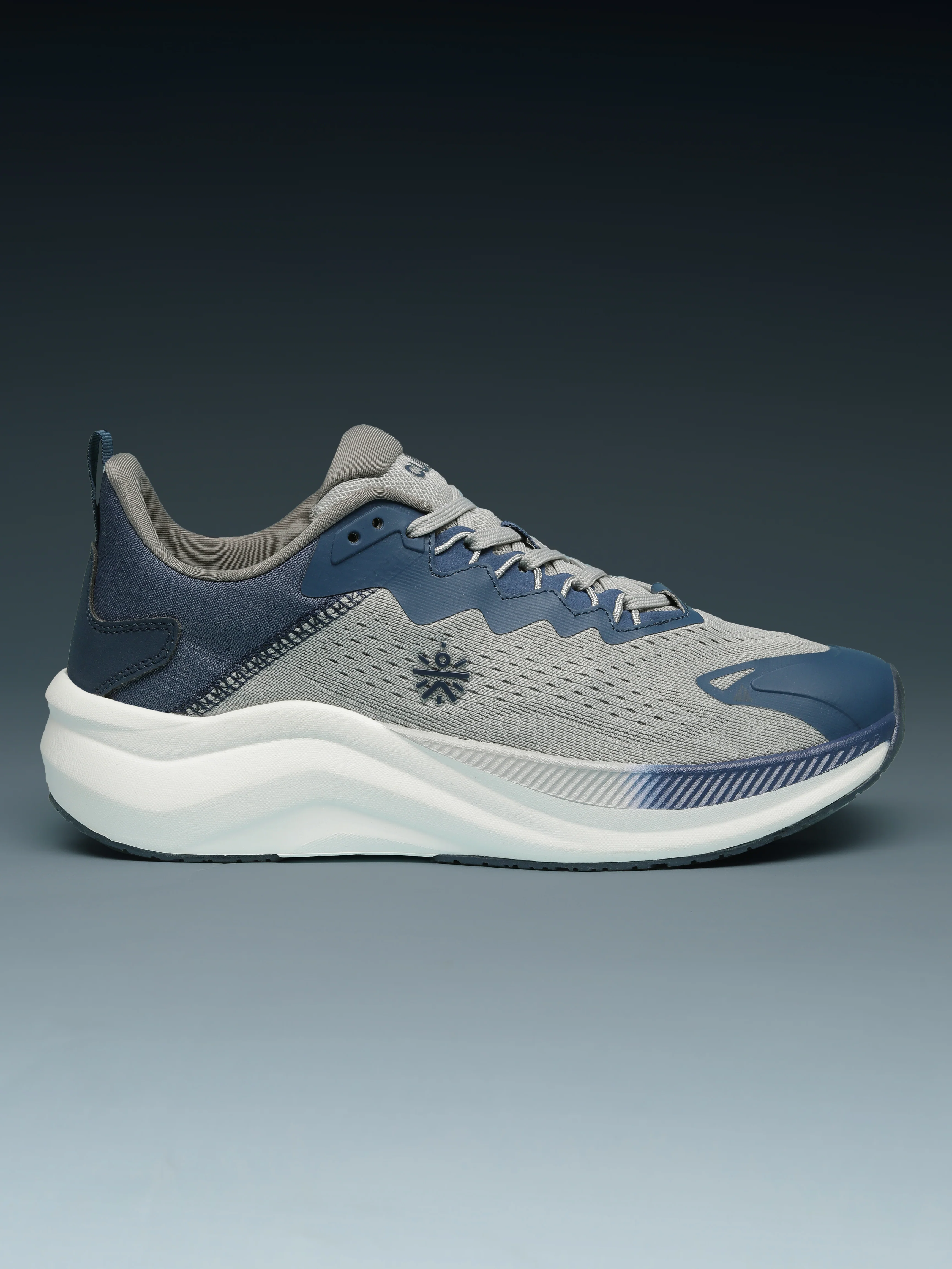cult Men's Zeon Running Shoes - L.Grey/Teal - Image 3