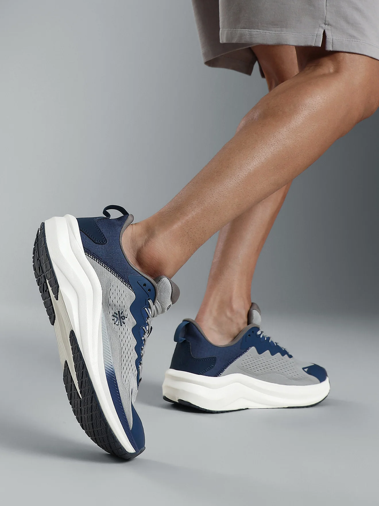 cult Men's Zeon Running Shoes - L.Grey/Teal - Image 6