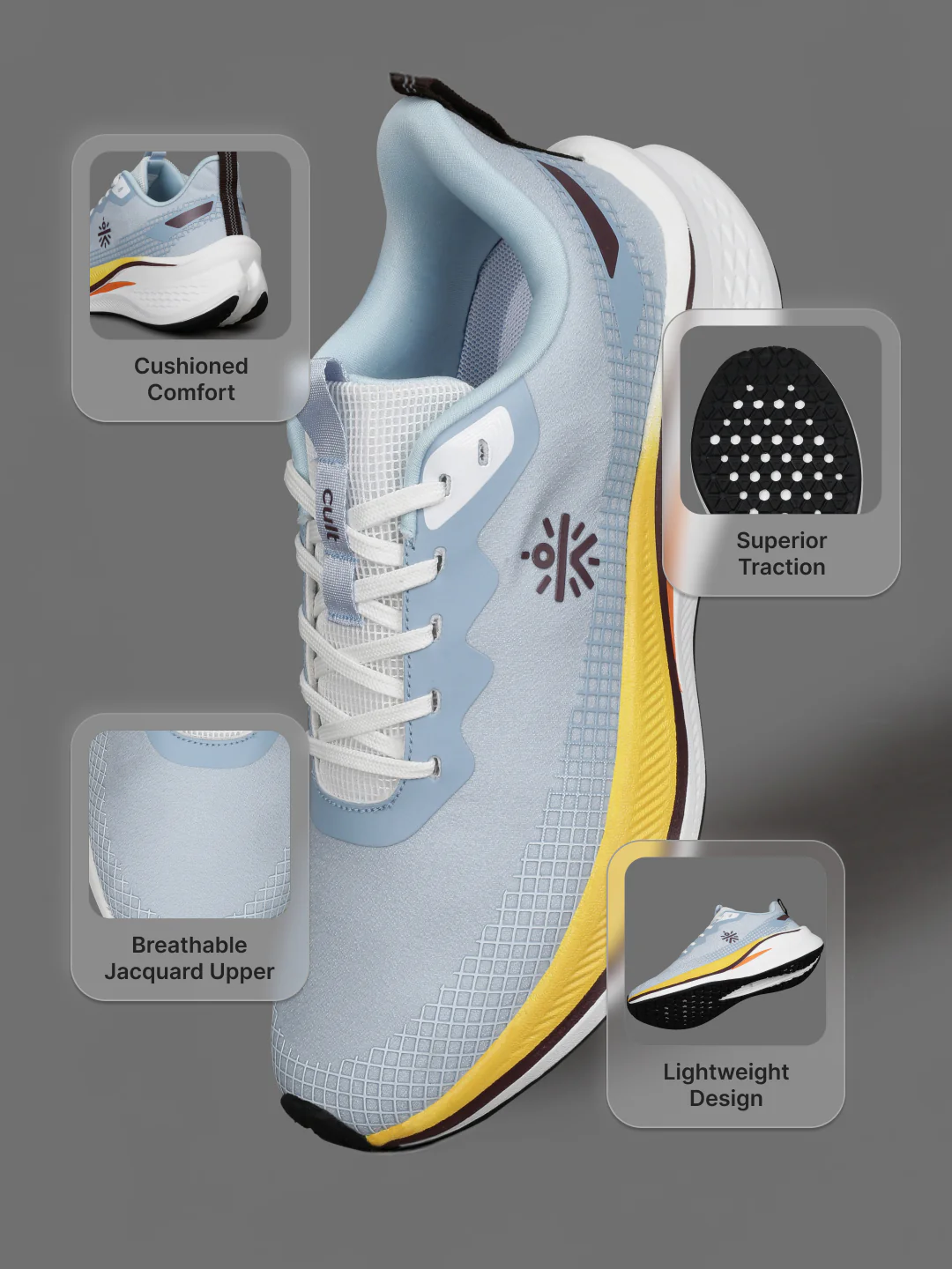 cult Men's Zephyr Running Shoes - Blue - Image 4
