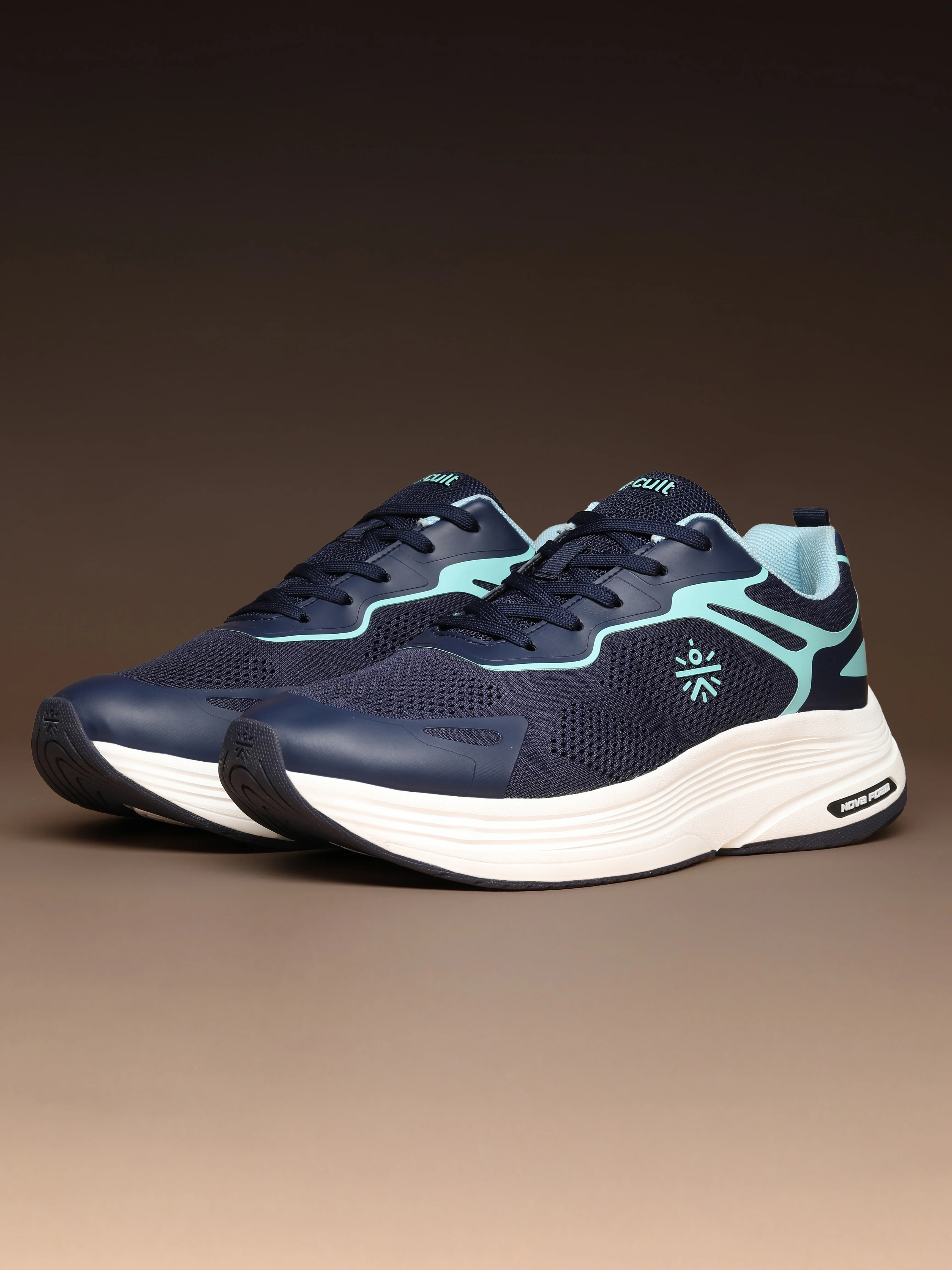 cult Men's Zyon Running Shoes with Durable Rubber Outsole & Cushioning for Runs up to 20 km - Teal/Mint - Image 11