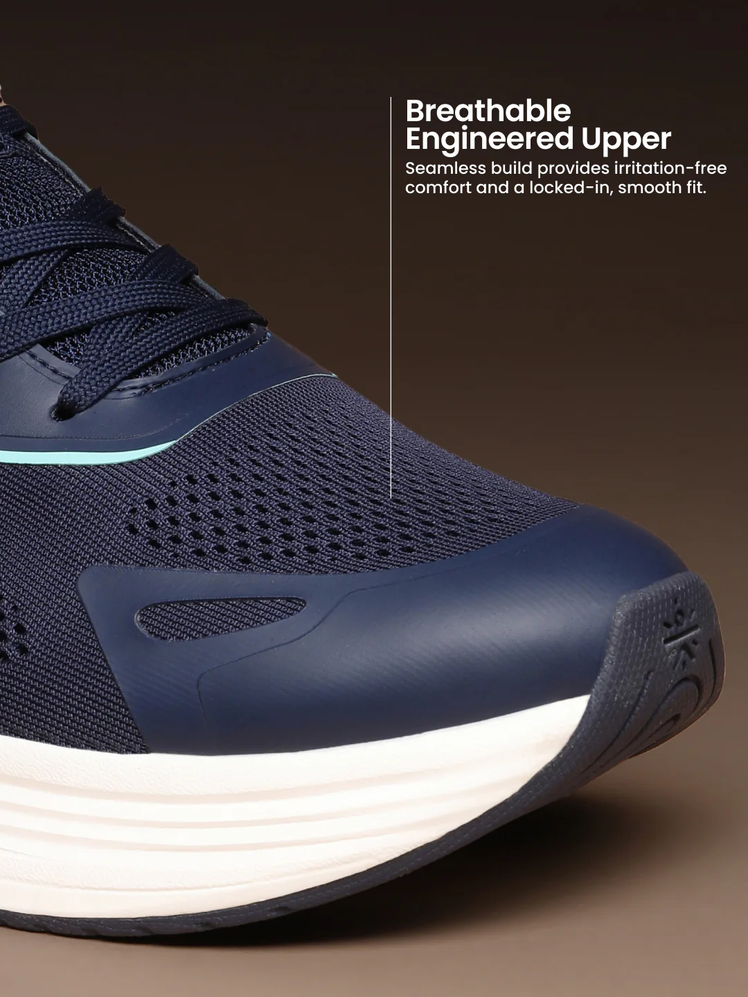 cult Men's Zyon Running Shoes with Durable Rubber Outsole & Cushioning for Runs up to 20 km - Teal/Mint - Image 5