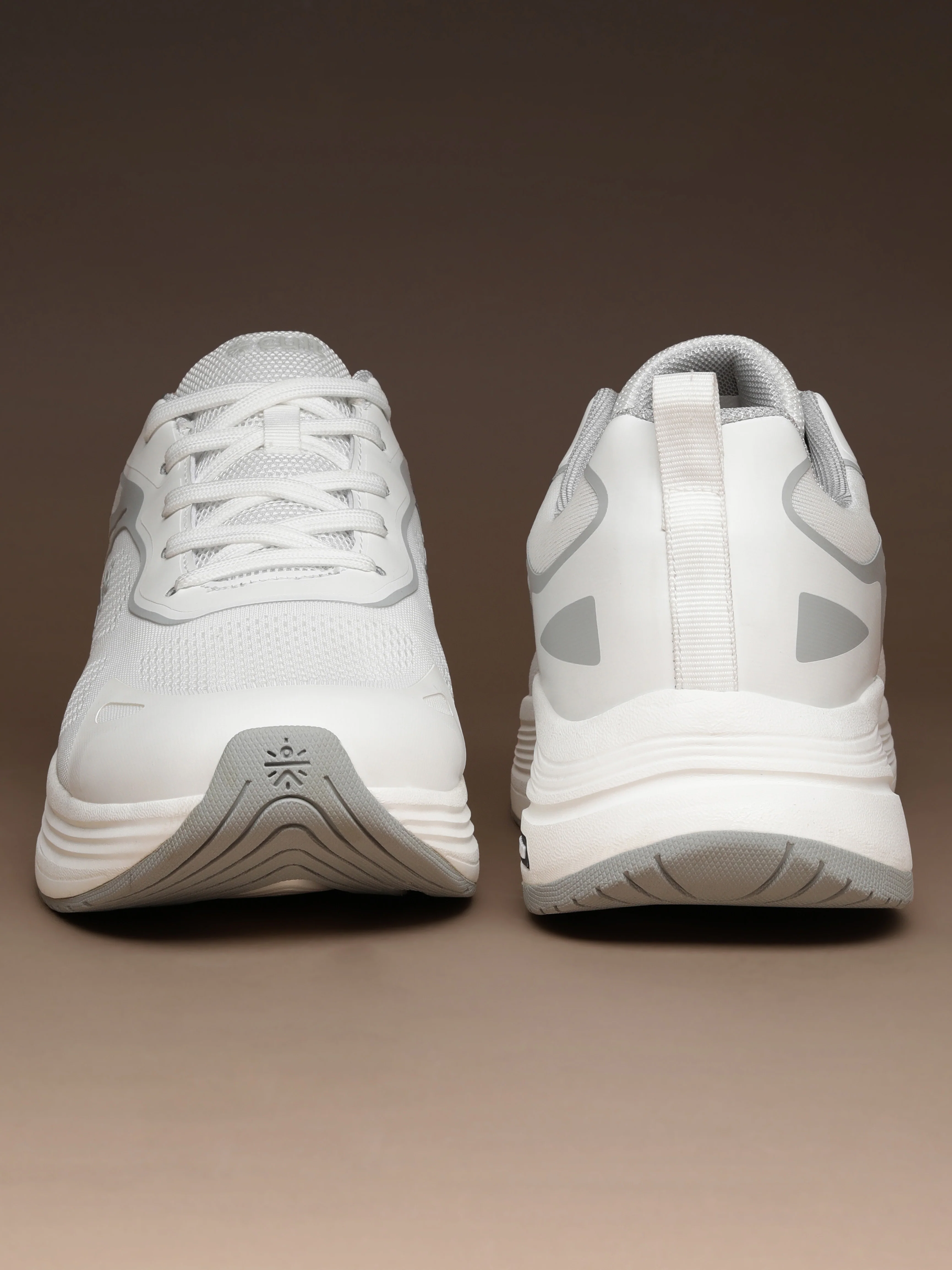 cult Men's Zyon Running Shoes with Durable Rubber Outsole & Cushioning for Runs up to 20 km - White/L.Grey - Image 10