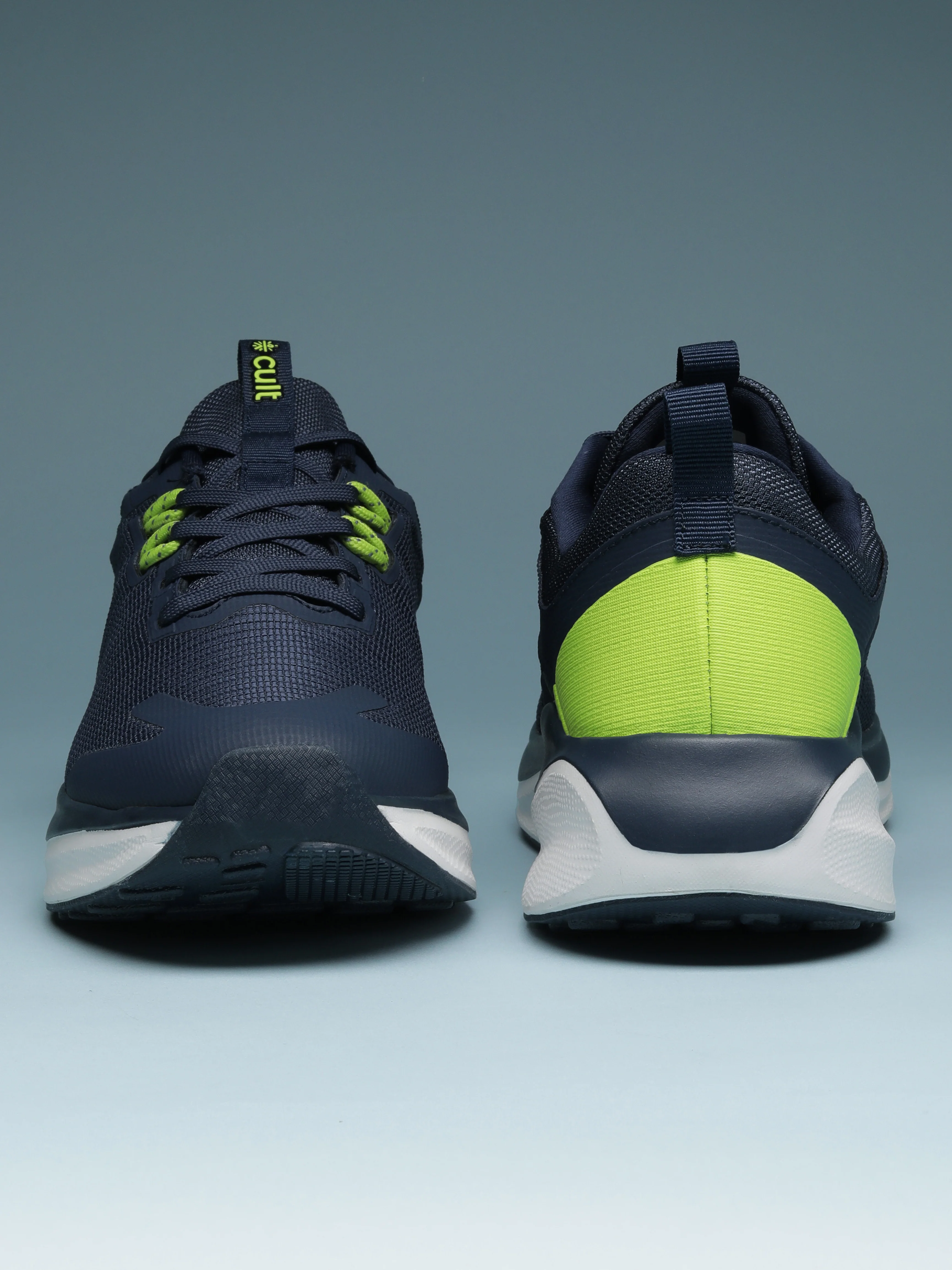cult Men's Zyro Running Shoes - Navy/P.Green - Image 10