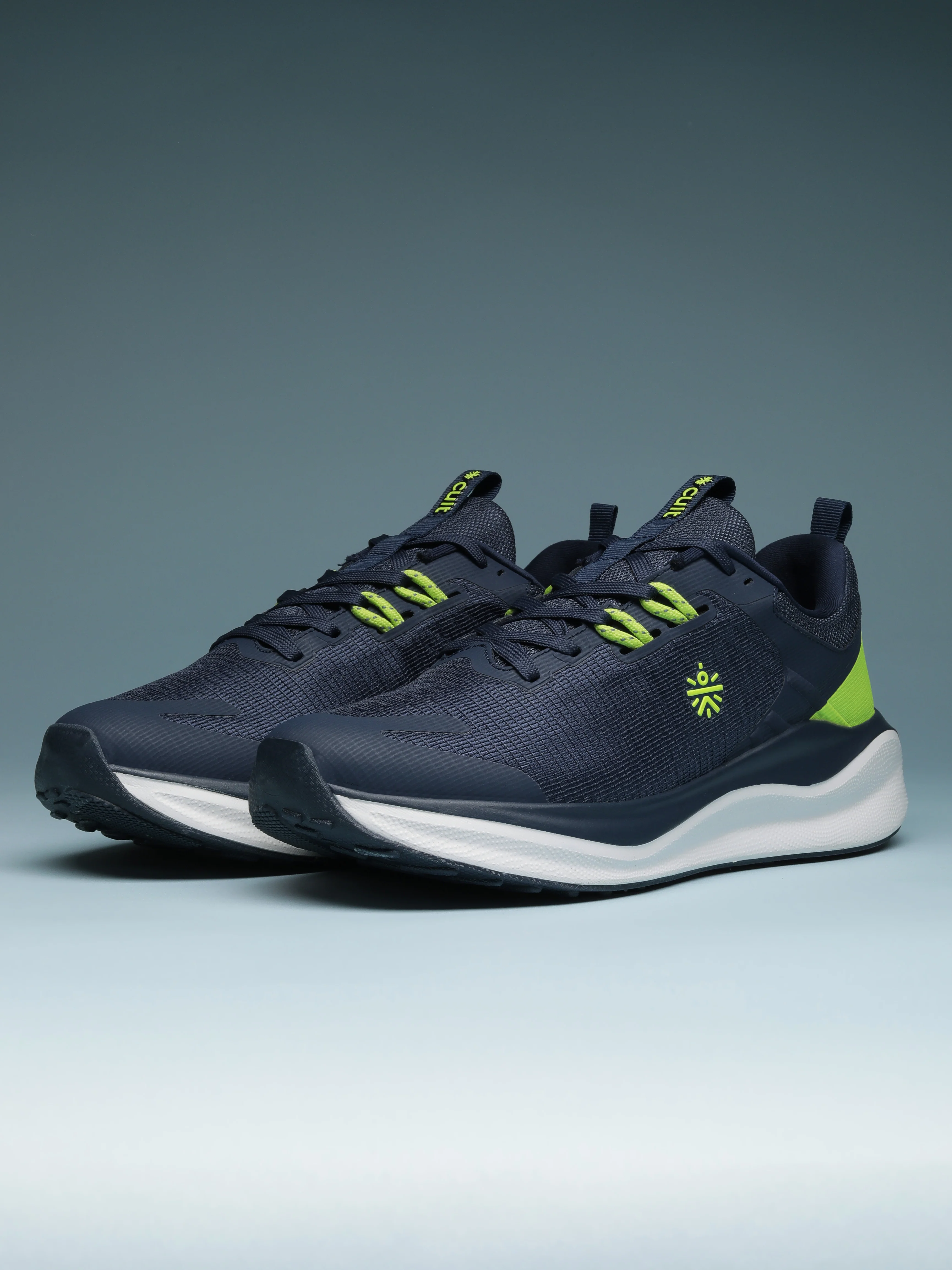 cult Men's Zyro Running Shoes - Navy/P.Green - Image 13