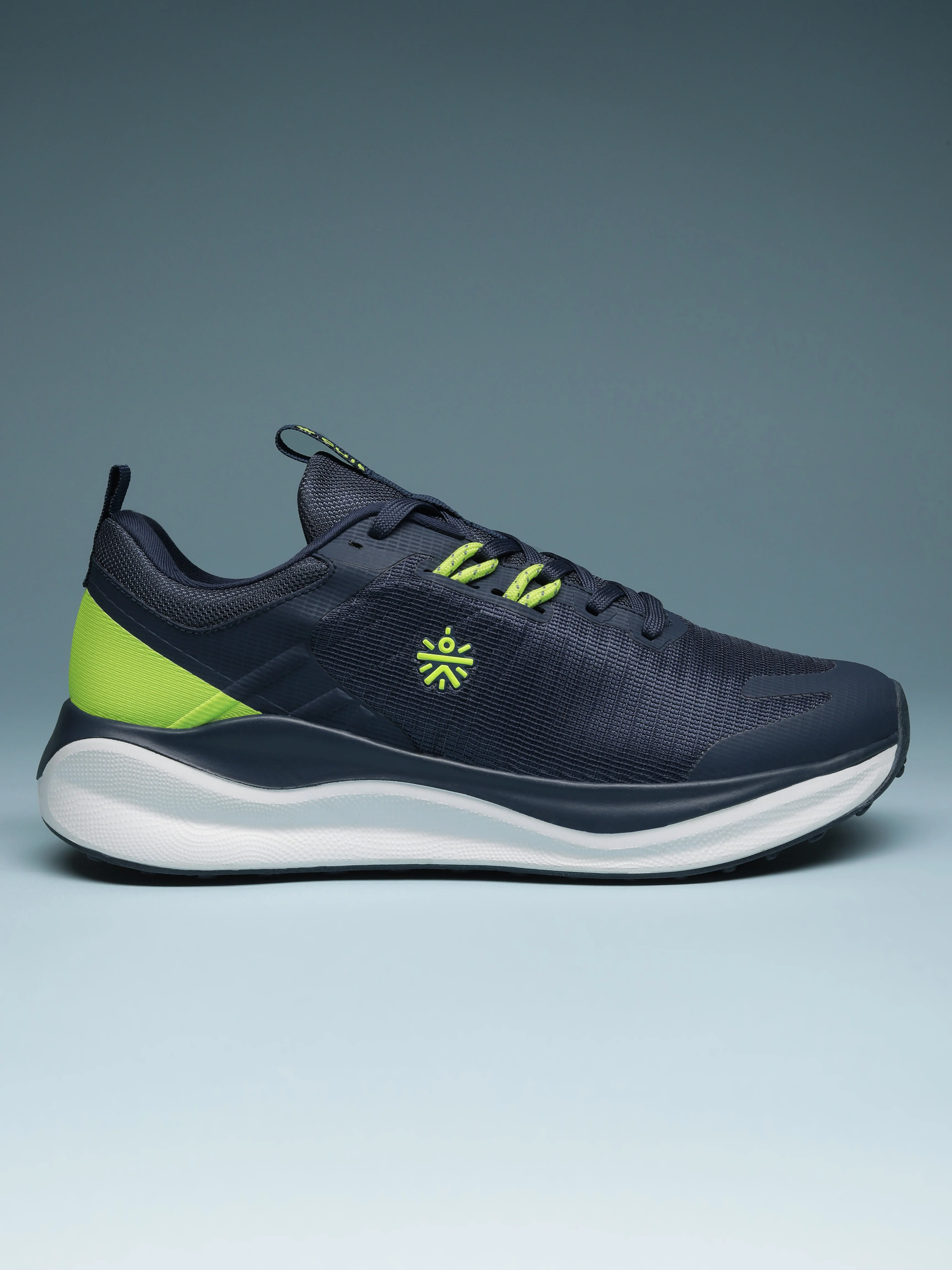 cult Men's Zyro Running Shoes - Navy/P.Green - Image 3