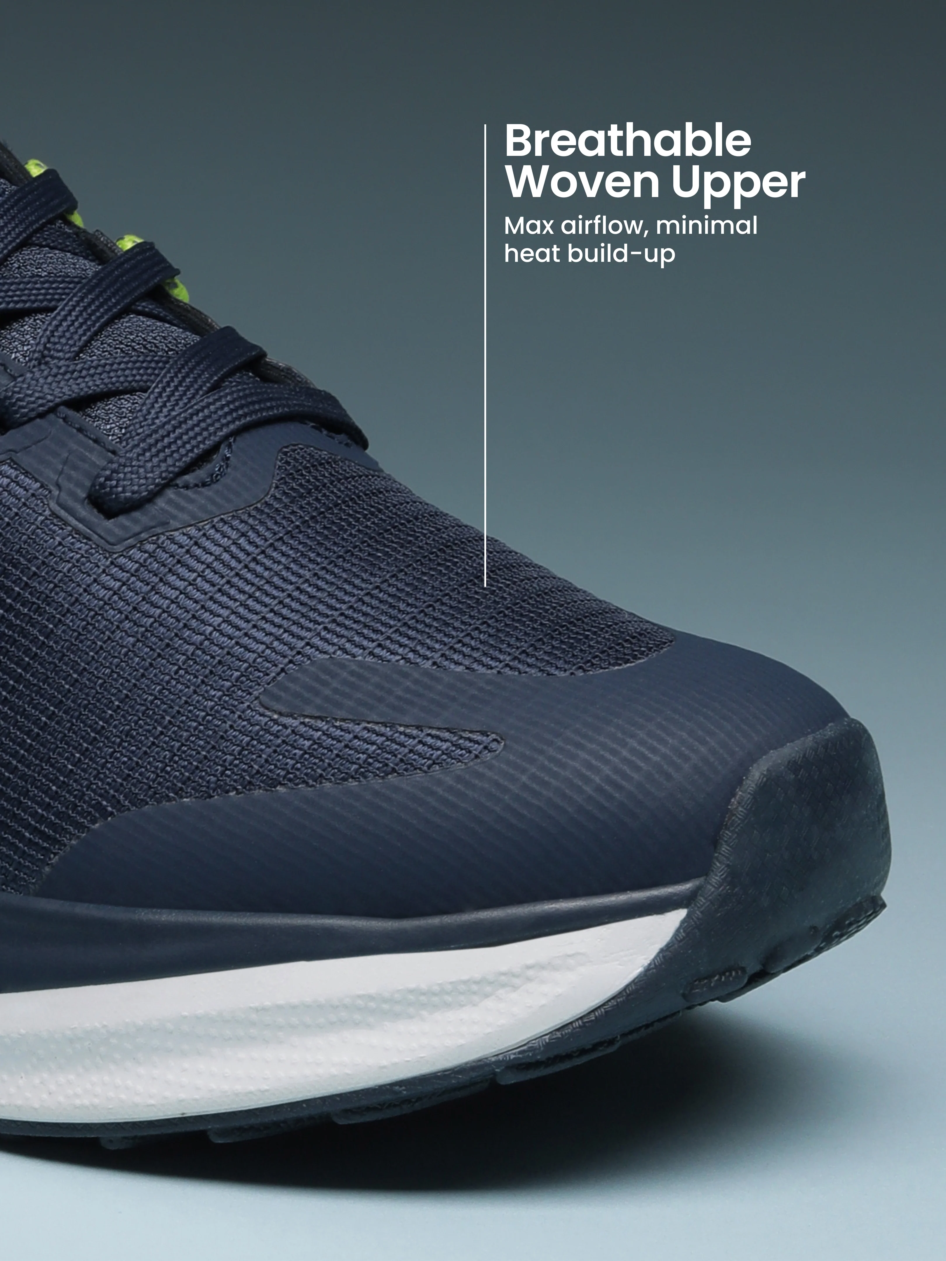 cult Men's Zyro Running Shoes - Navy/P.Green - Image 4