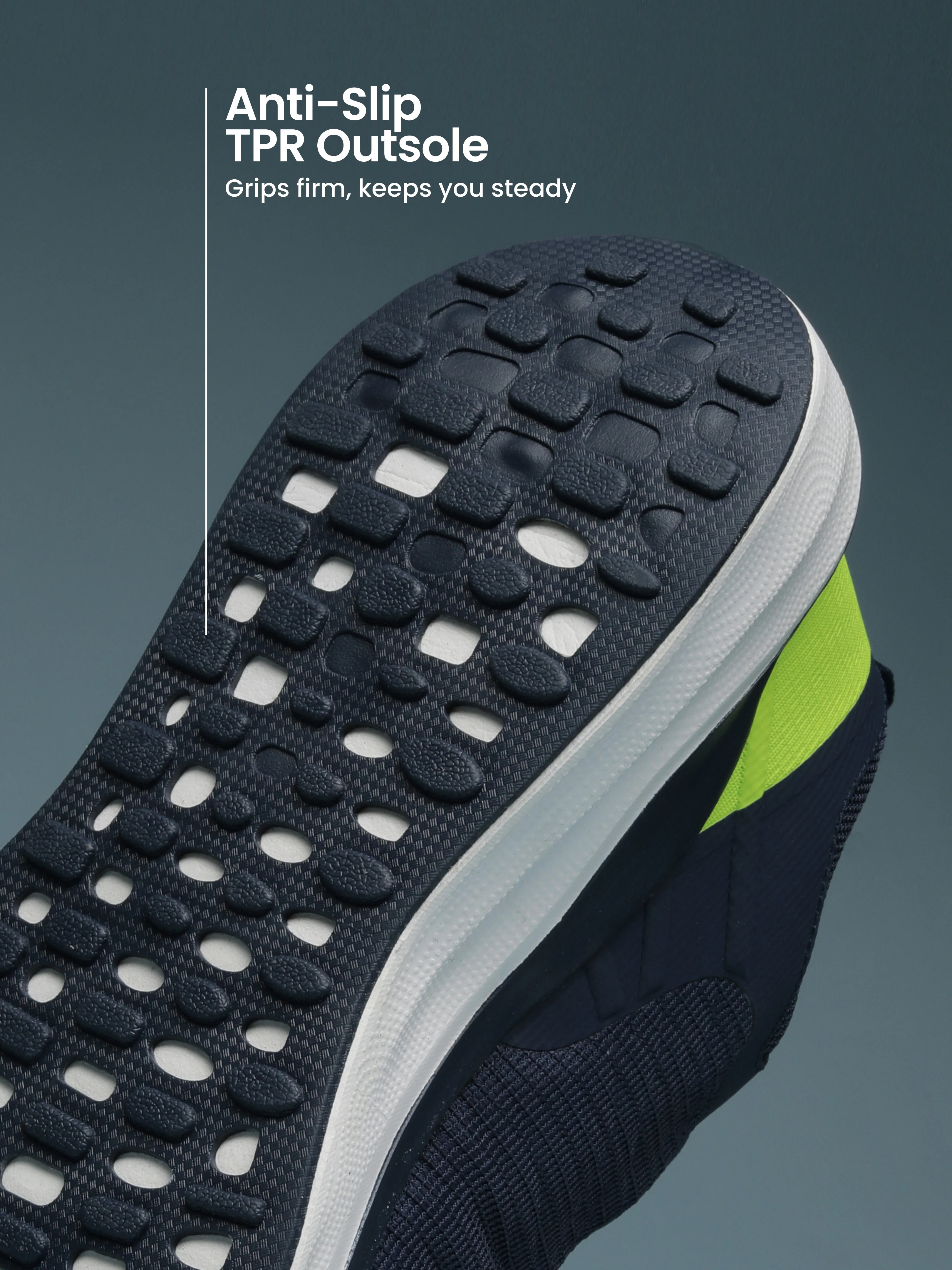 cult Men's Zyro Running Shoes - Navy/P.Green - Image 5