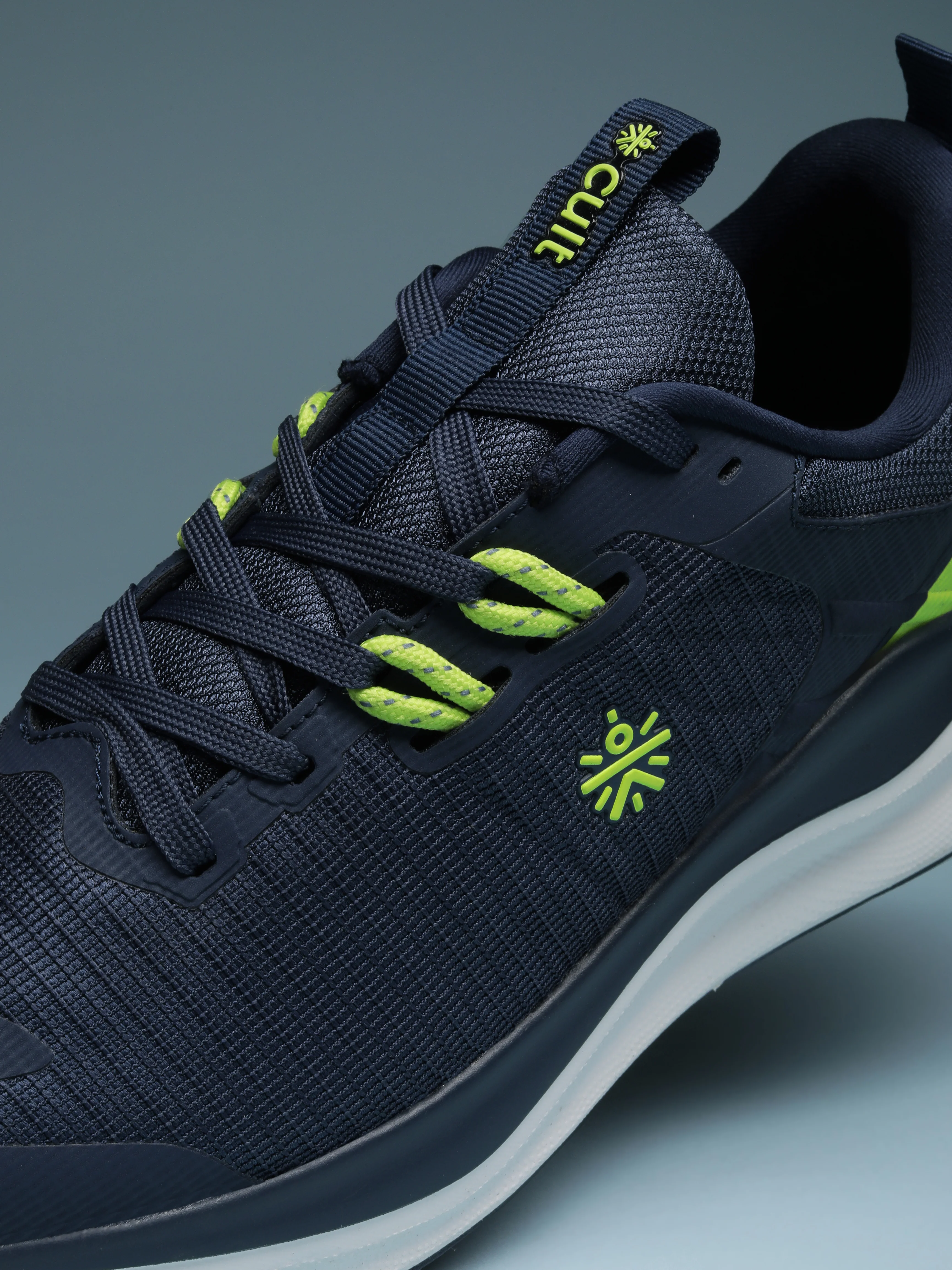 cult Men's Zyro Running Shoes - Navy/P.Green - Image 8