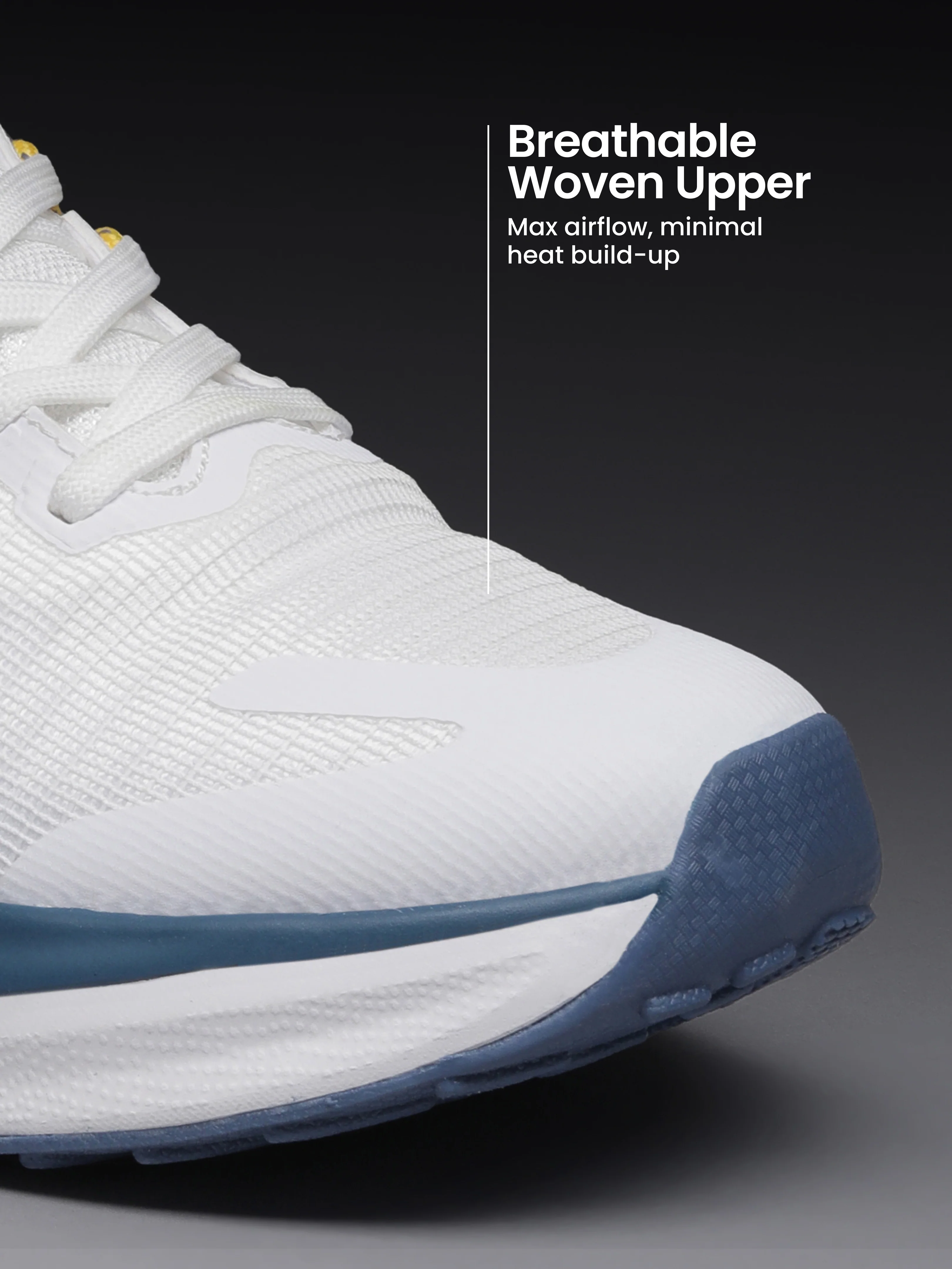 cult Men's Zyro Running Shoes - White/R.Blue - Image 4