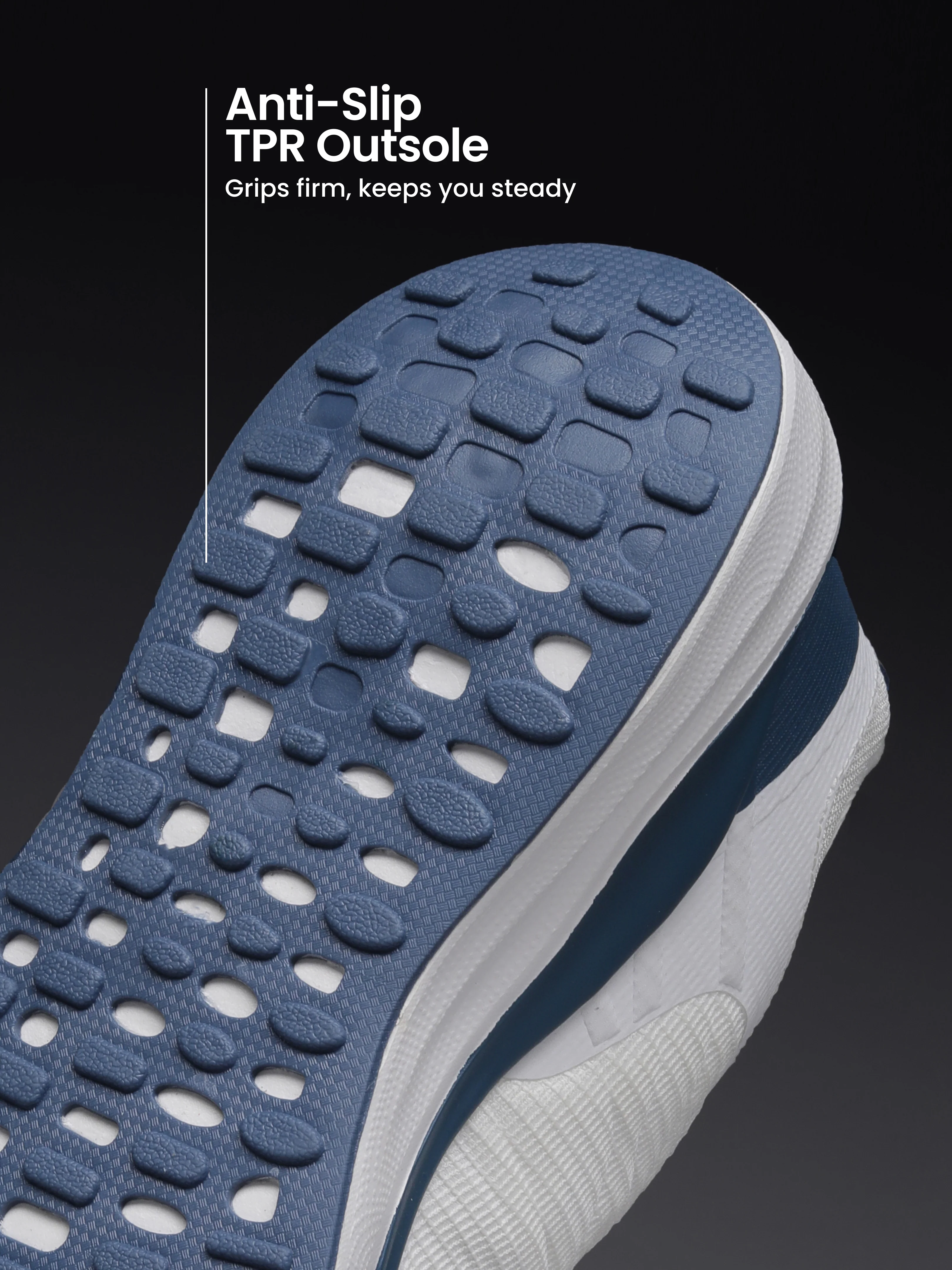 cult Men's Zyro Running Shoes - White/R.Blue - Image 5