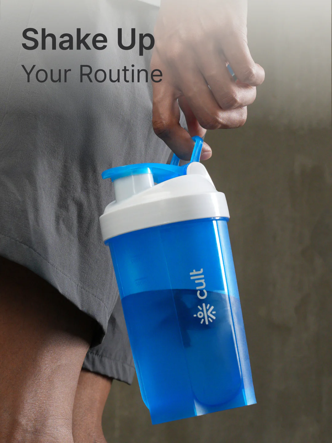 cult Mini Shaker 600ML Unisex Blue - Image 2
