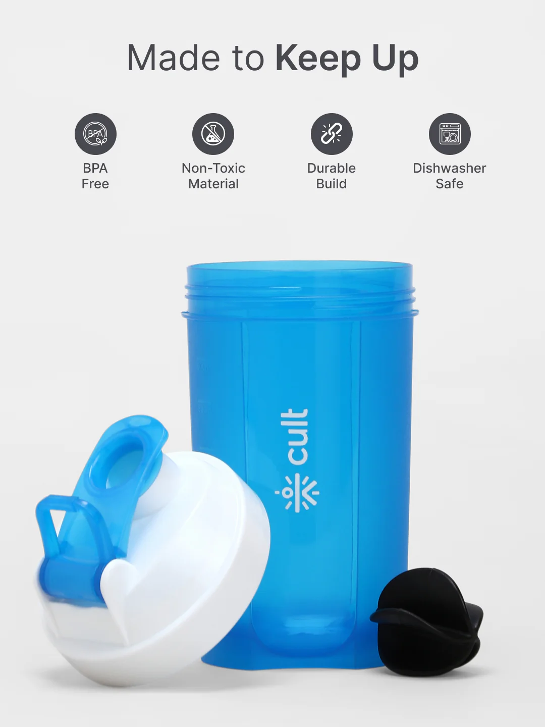 cult Mini Shaker 600ML Unisex Blue - Image 3