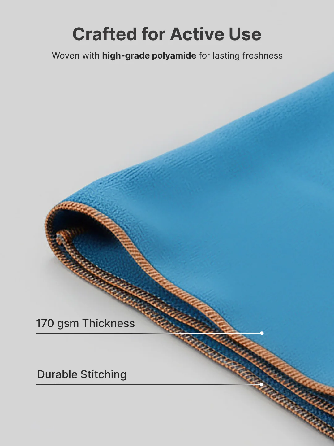 cult Microfiber Gym Towel for Men & Women with Elastic Loop - Small - Image 4