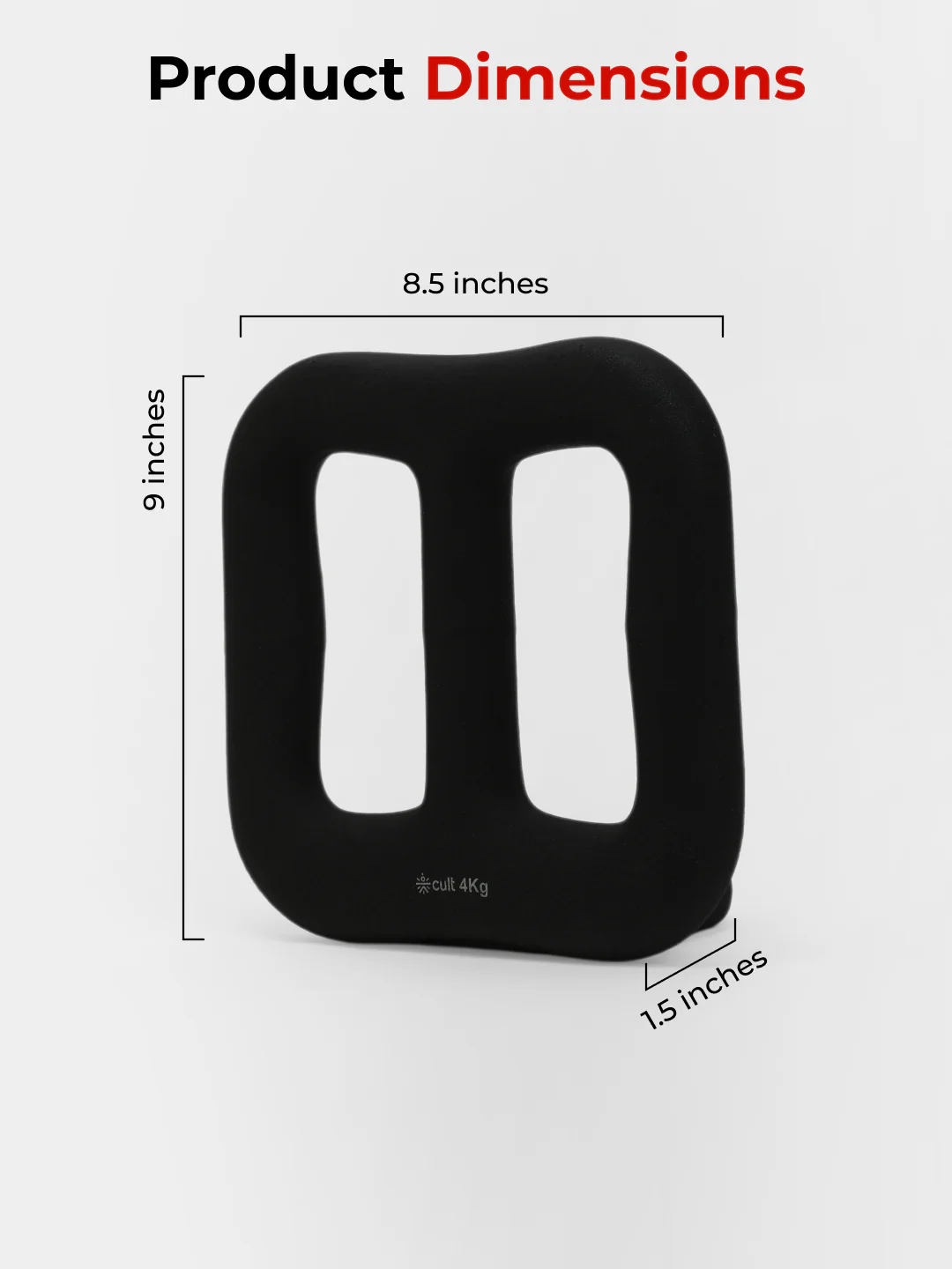Cult MultiFlex 4KG 3-in-1 Neoprene Coated Weight | Use as Kettlebell, Dumbbell & Weight Plate | Ideal for Full Body Workouts - Image 7