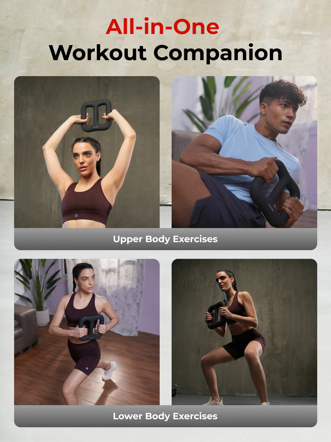 Cult MultiFlex 6KG 3-in-1 Neoprene Coated Weight | Use as Kettlebell, Dumbbell & Weight Plate | Ideal for Full Body Workouts - Image 5