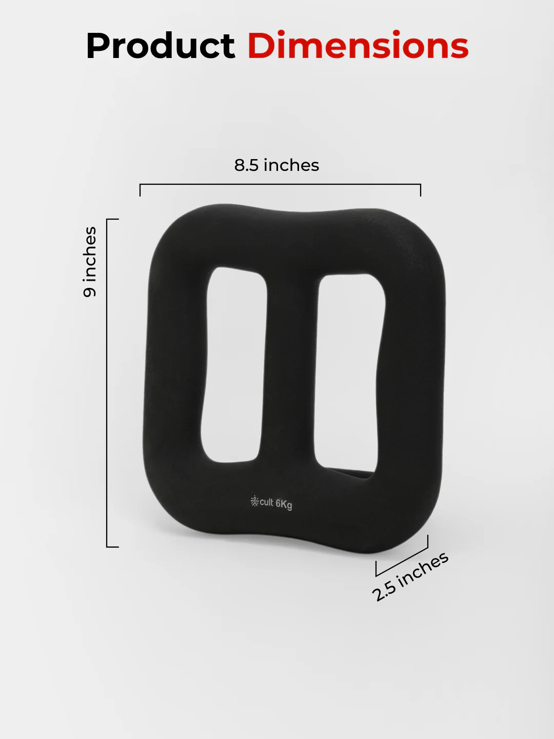 Cult MultiFlex 6KG 3-in-1 Neoprene Coated Weight | Use as Kettlebell, Dumbbell & Weight Plate | Ideal for Full Body Workouts - Image 7