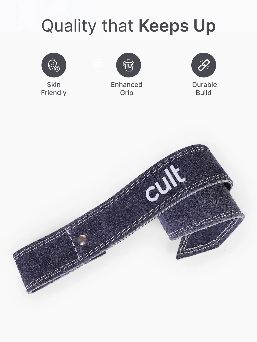 cult Neo Weight Lifting Strap Bluish Grey Pack of 2 - Image 3