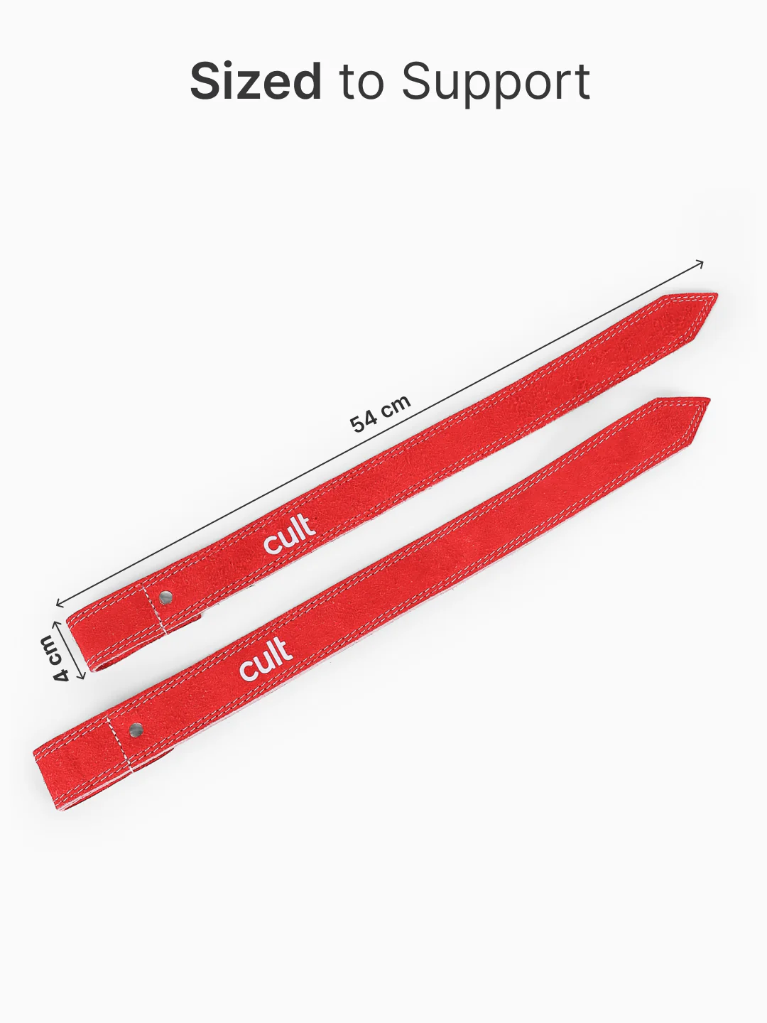 cult Neo Weight Lifting Strap Red Pack of 2 - Image 7