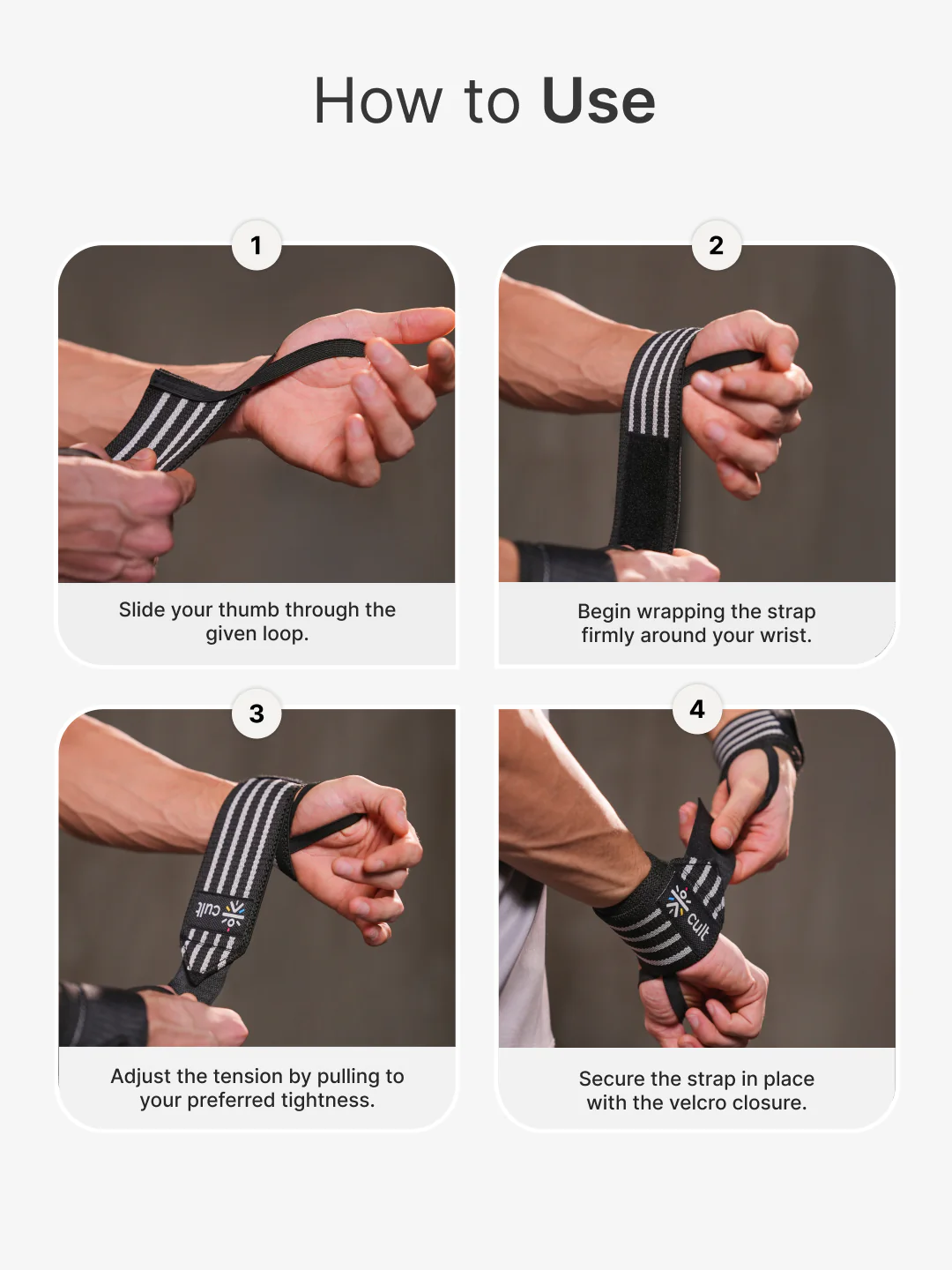 cult Neo Wrist Wrap 19" Black - Image 6