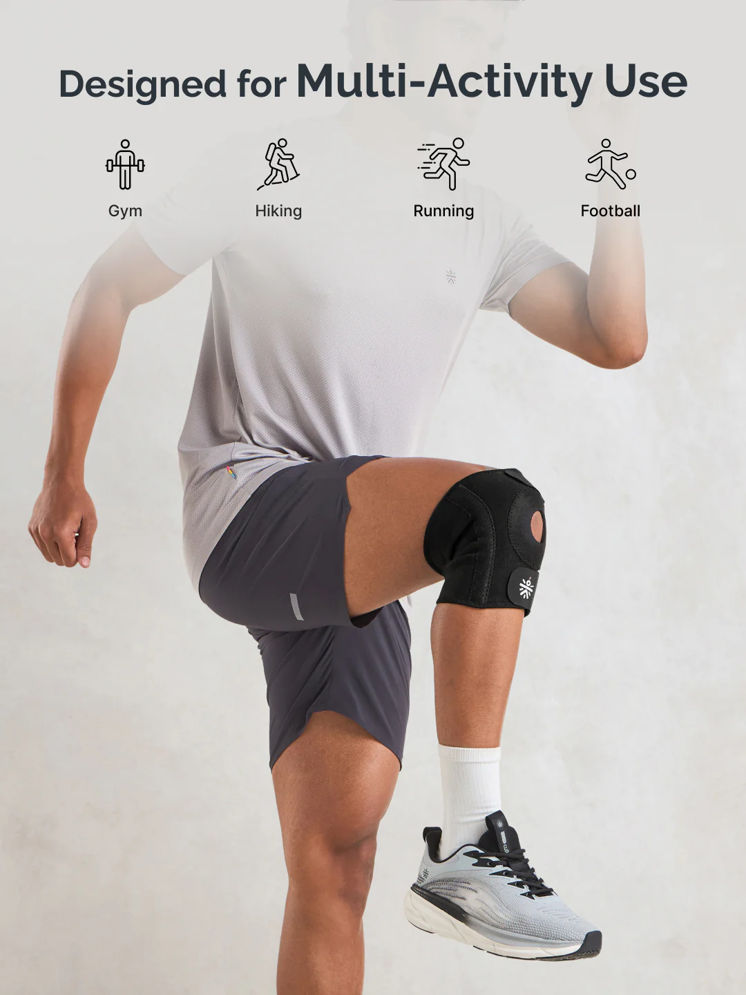 Cult Neoprene Knee Binder with Open Patella Adjustable Compression Support for Pain Relief & Stability Black - Unisex - Image 7
