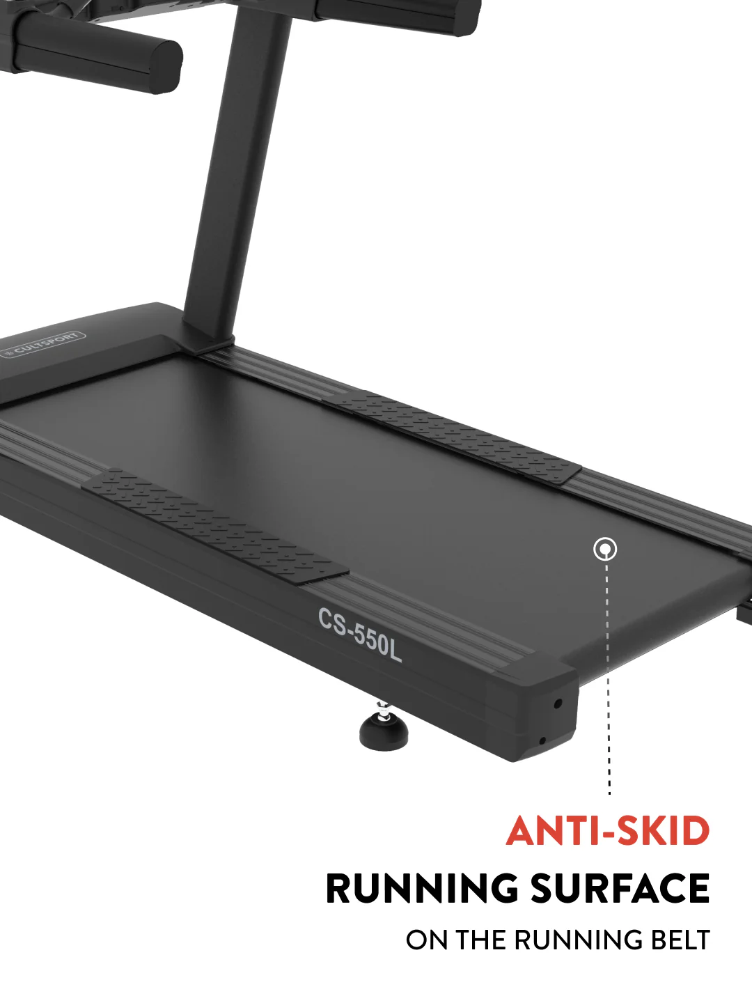 Cult OptiRun Blitz CS550L Treadmill | 3HP Motor Power | Max Weight Support: 160Kg | Max Speed - 20kmph (with 6 months extended warranty) - Image 6
