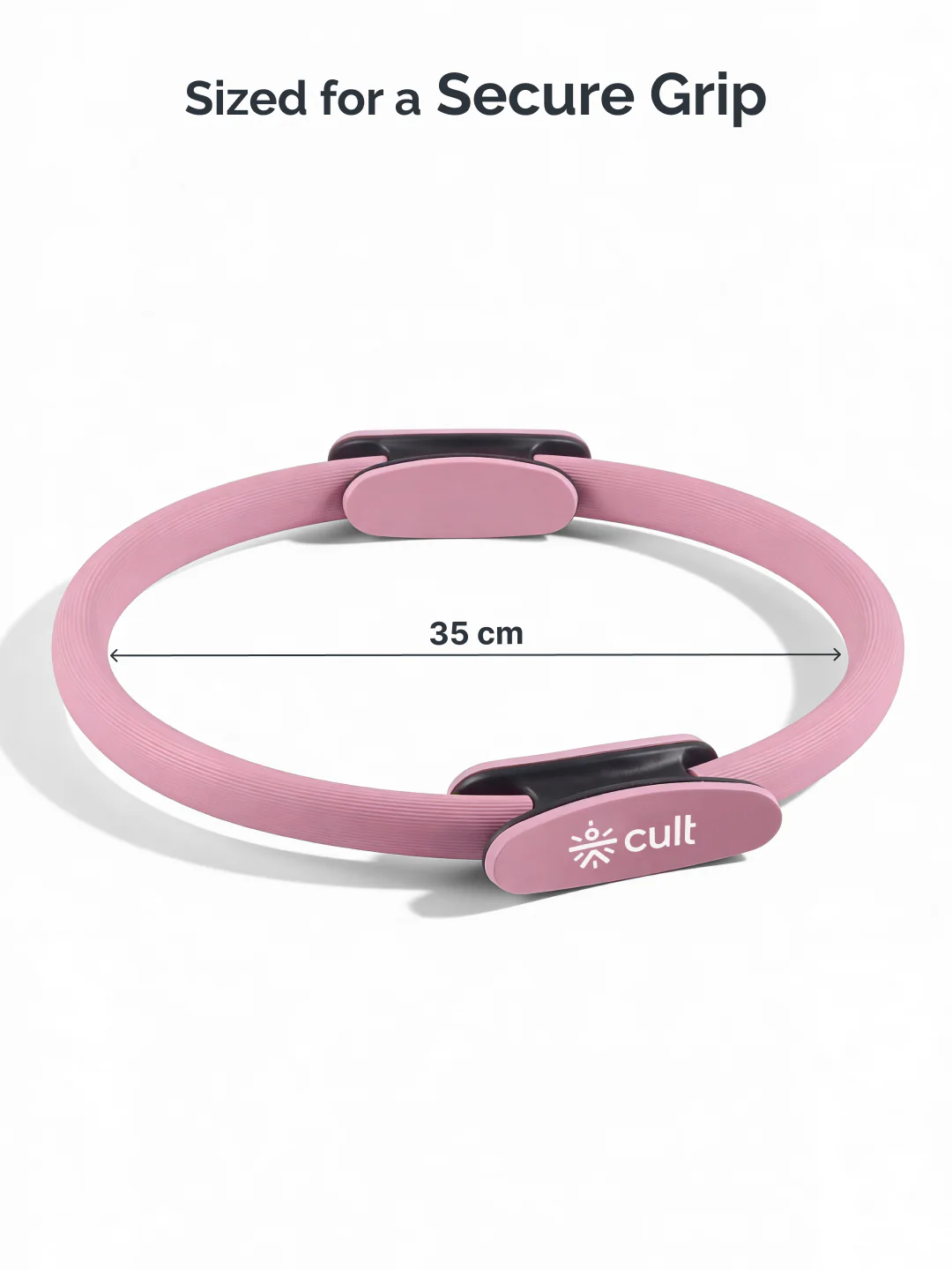 cult Pilates Ring – Durable Fiberglass Magic Circle with Dual-Grip Handles for Full Body Workout, Strength, Flexibility & Toning Pink - Image 8