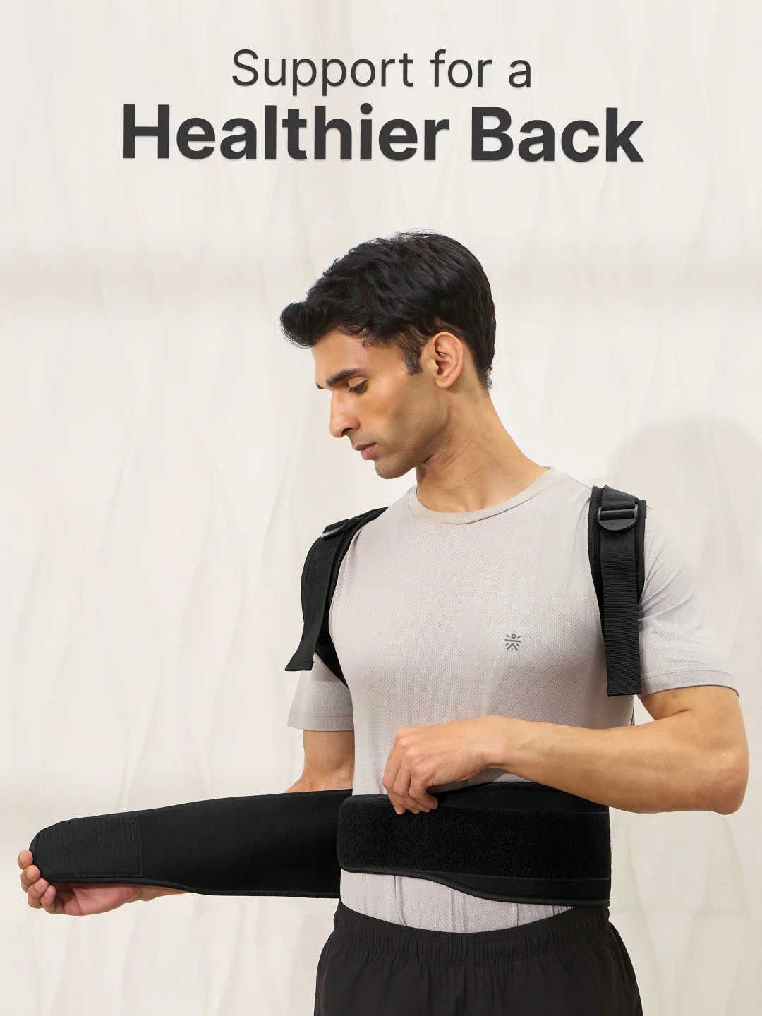 CULT Align Flex Posture Corrector Black Neoprene Back Support Belt for Men & Women Adjustable Spine & Shoulder Brace Breathable, All-Day Comfort Upper Back, Neck & Shoulder Alignment Support - Image 2