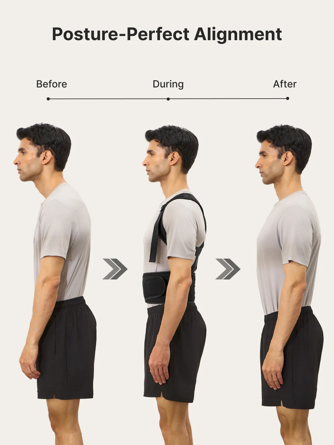 CULT Align Flex Posture Corrector Black Neoprene Back Support Belt for Men & Women Adjustable Spine & Shoulder Brace Breathable, All-Day Comfort Upper Back, Neck & Shoulder Alignment Support - Image 7