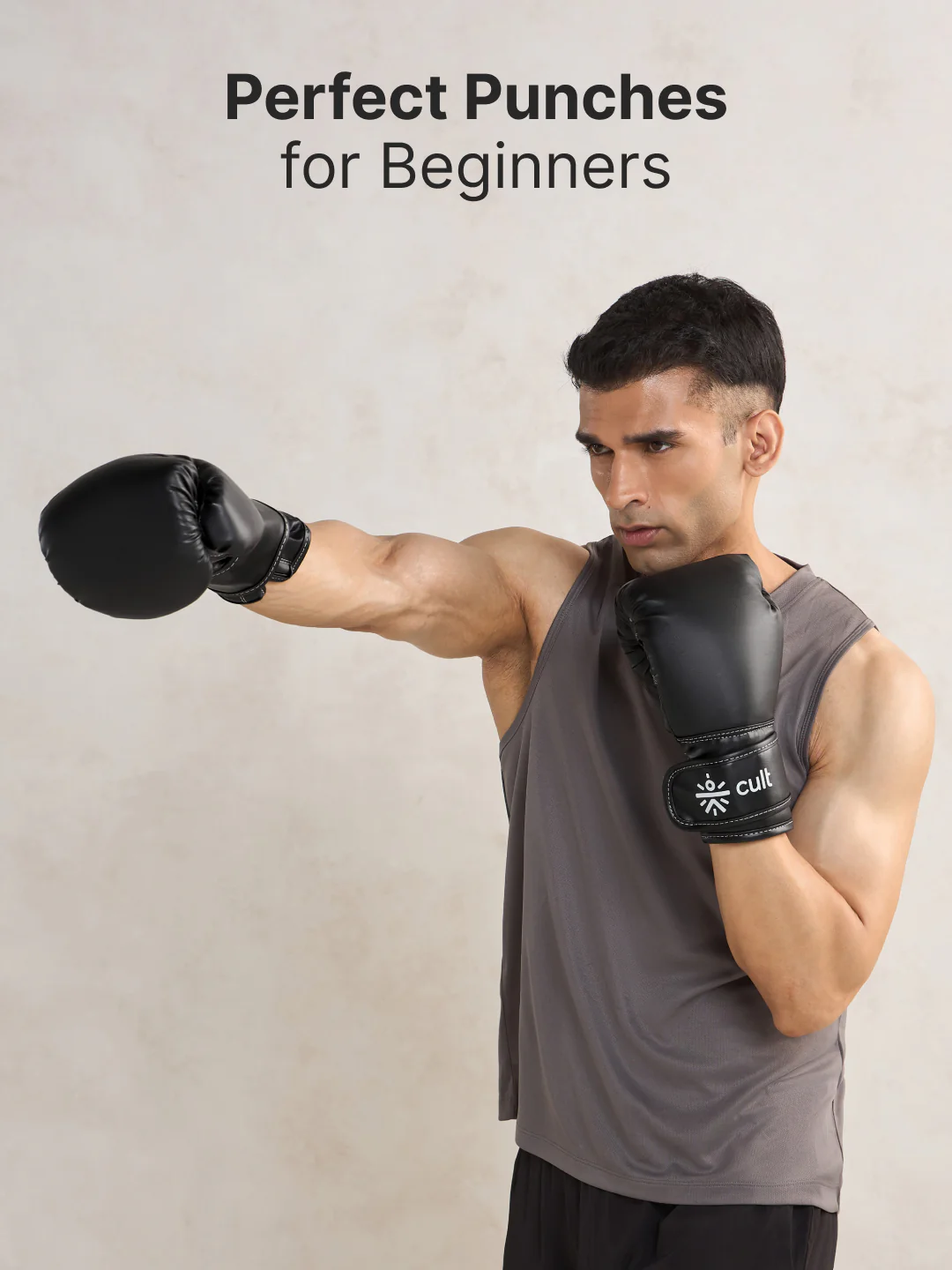 Cult Boxing Gloves 14 OZ  Pro-Style Training Gloves for Sparring, Heavy Bag & Mitt Work  Premium PU Leather  Black - Image 3
