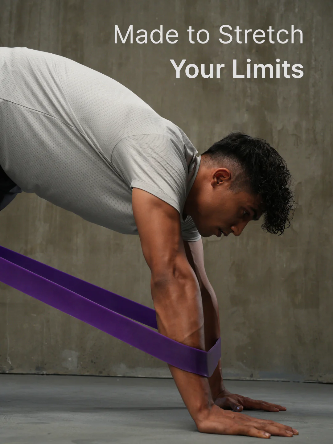 cult Resistance Band for Stretching, Pull Ups, Home Exercise and Gym Workout Stretch for Men & Women Purple(30-79 kgs Resistance) - Image 3