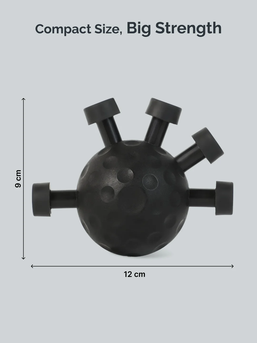 CULT Round Hand Gripper upto 30kg Resistance Portable ABS Grip Strengthener for Forearm, Wrist & Finger Training Black - Image 7