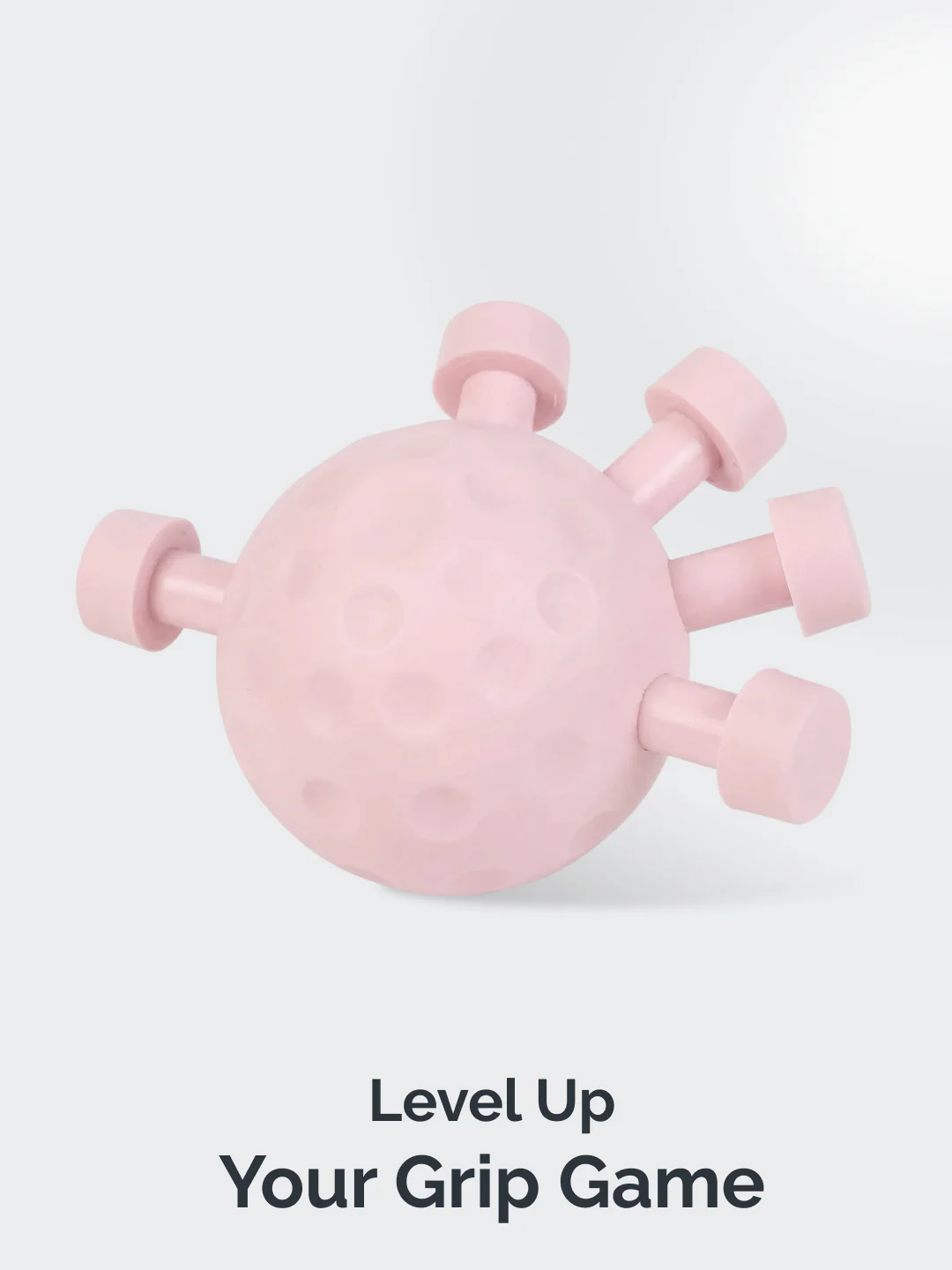 CULT Round Hand Gripper upto 30kg Resistance Portable ABS Grip Strengthener for Forearm, Wrist & Finger Training Pink - Image 2