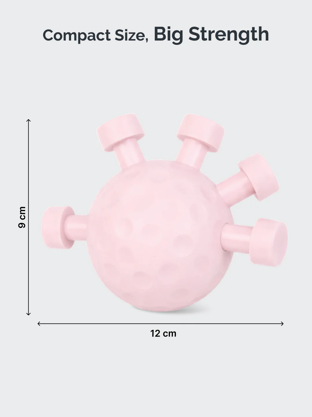 CULT Round Hand Gripper upto 30kg Resistance Portable ABS Grip Strengthener for Forearm, Wrist & Finger Training Pink - Image 7
