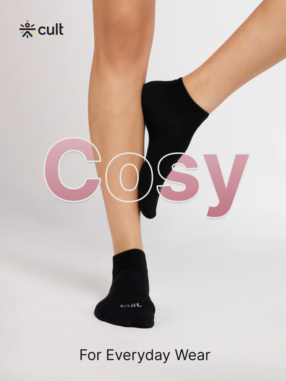 Casual Low Ankle Cotton White,Black & Grey Pack of 3 Women - Image 2