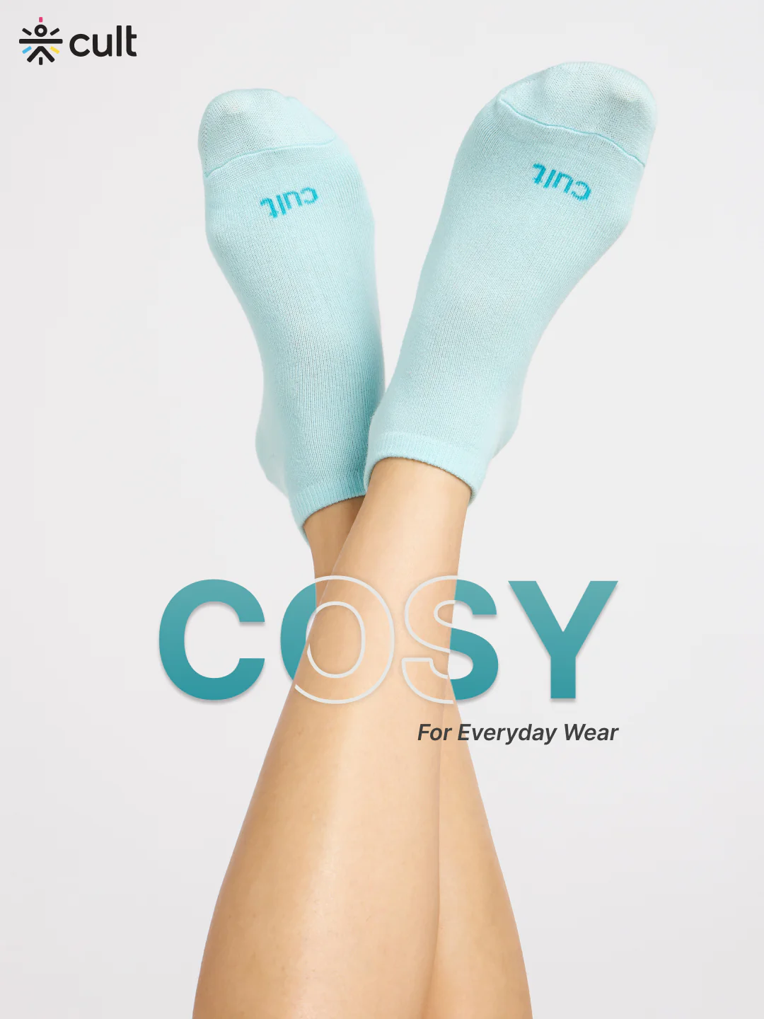 Casual Low Ankle Pack of 5 Pink,Yellow,Powder Blue,Grey & Black Women's Cotton Socks - Image 2
