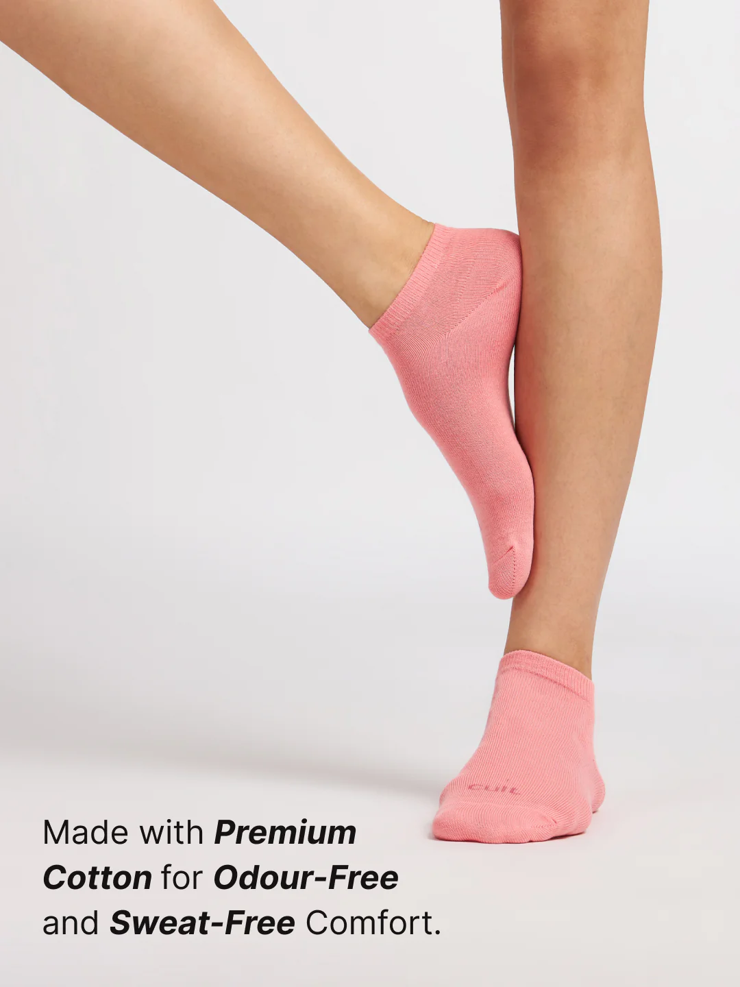 Casual Low Ankle Pack of 3 Pink,White & Wine Women's Cotton Socks - Image 3