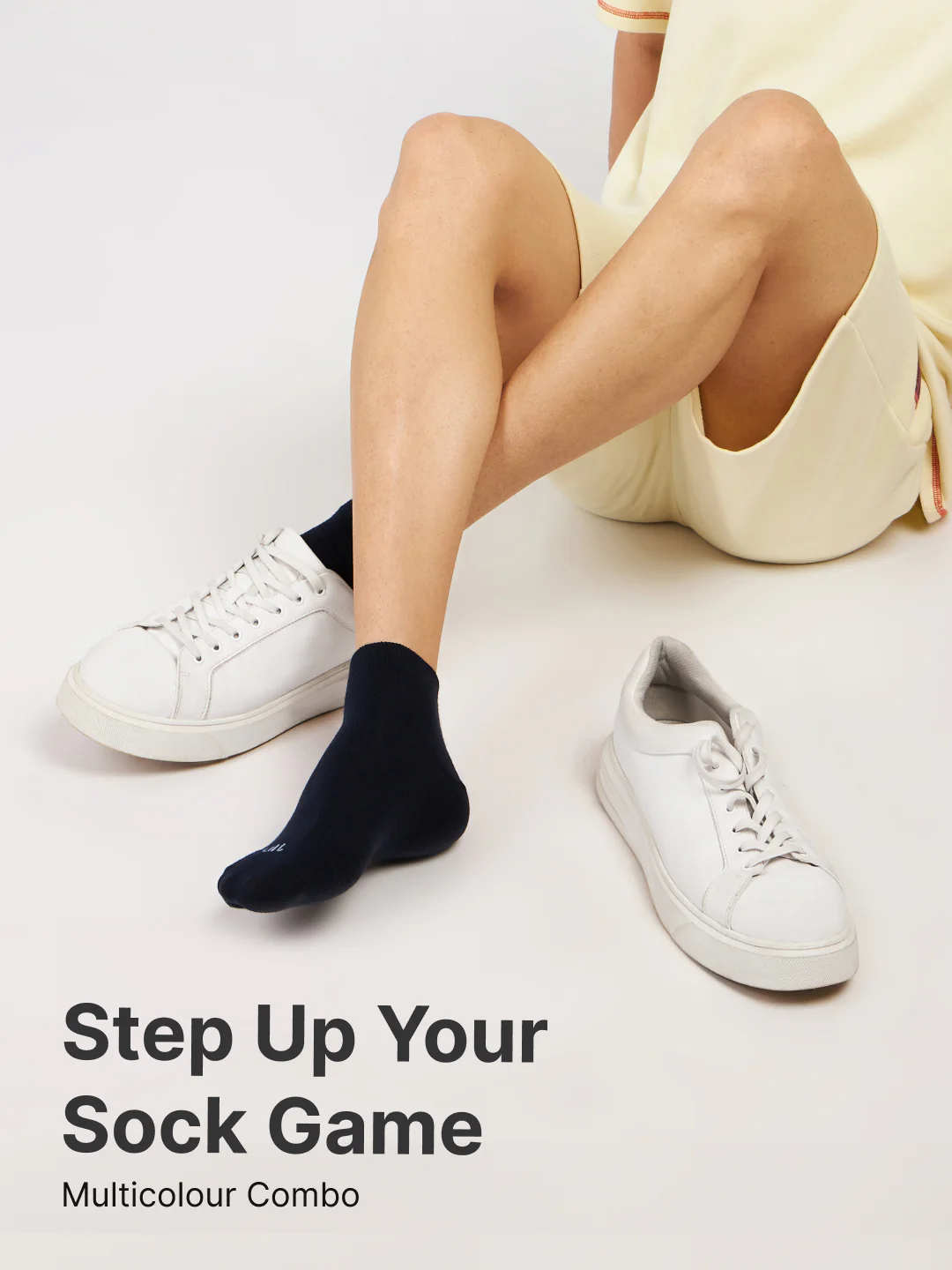 Casual Ankle Length Cotton Pack of 3 Grey,White & Black Socks Men - Image 6